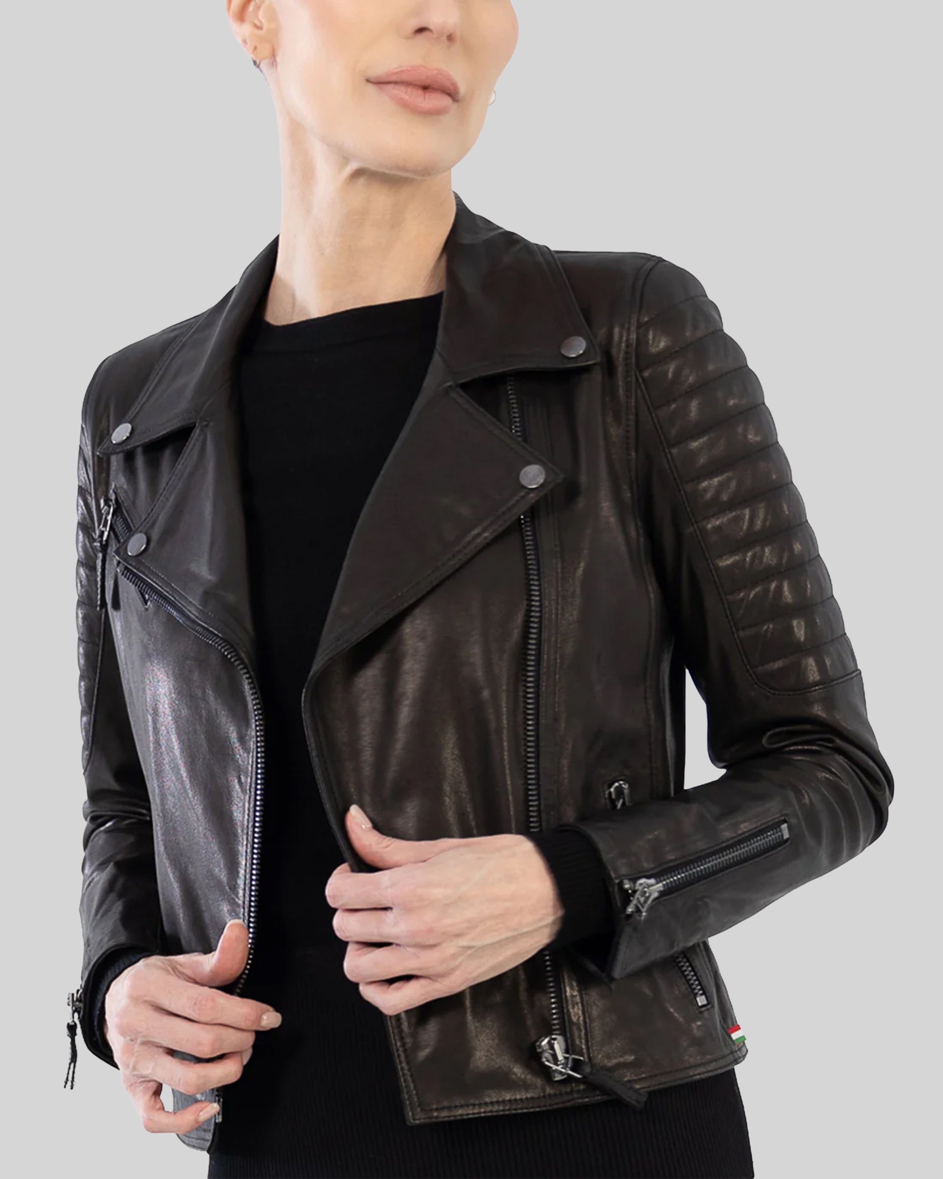 Irene Biker leather Jacket
