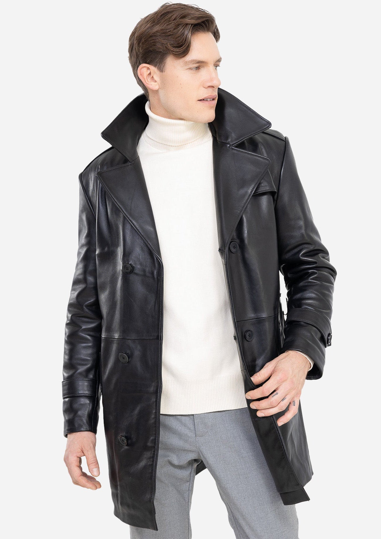 Tony Genuine Leather Trench-thumbmail-2