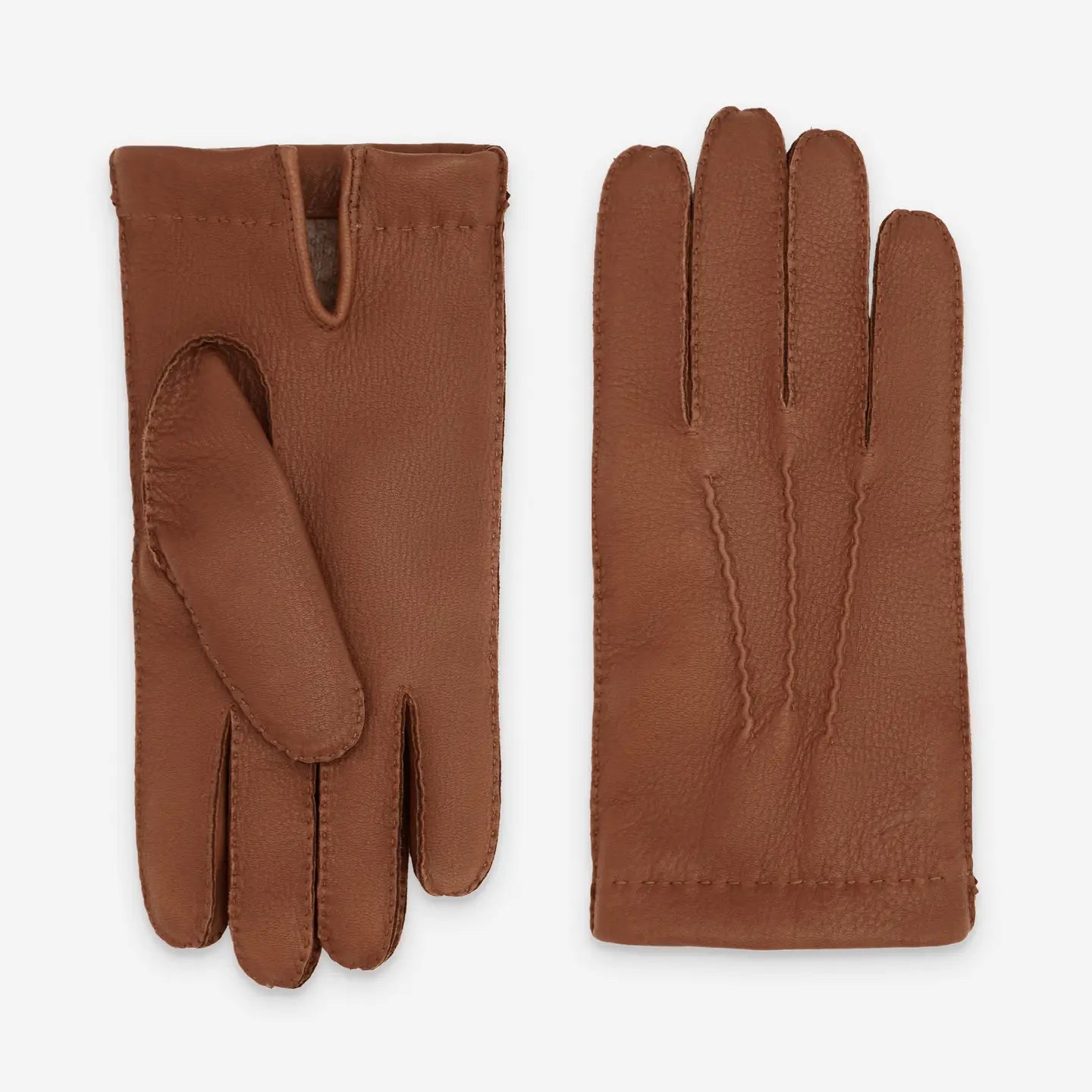 Gants en cuir de cerf - 100% cachemire-thumbmail-3