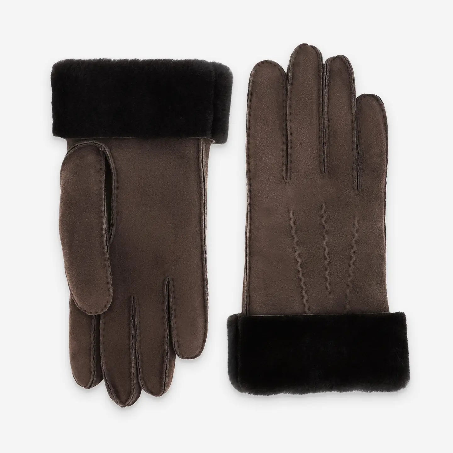 gants en peau de mouton retournée (mérinos)