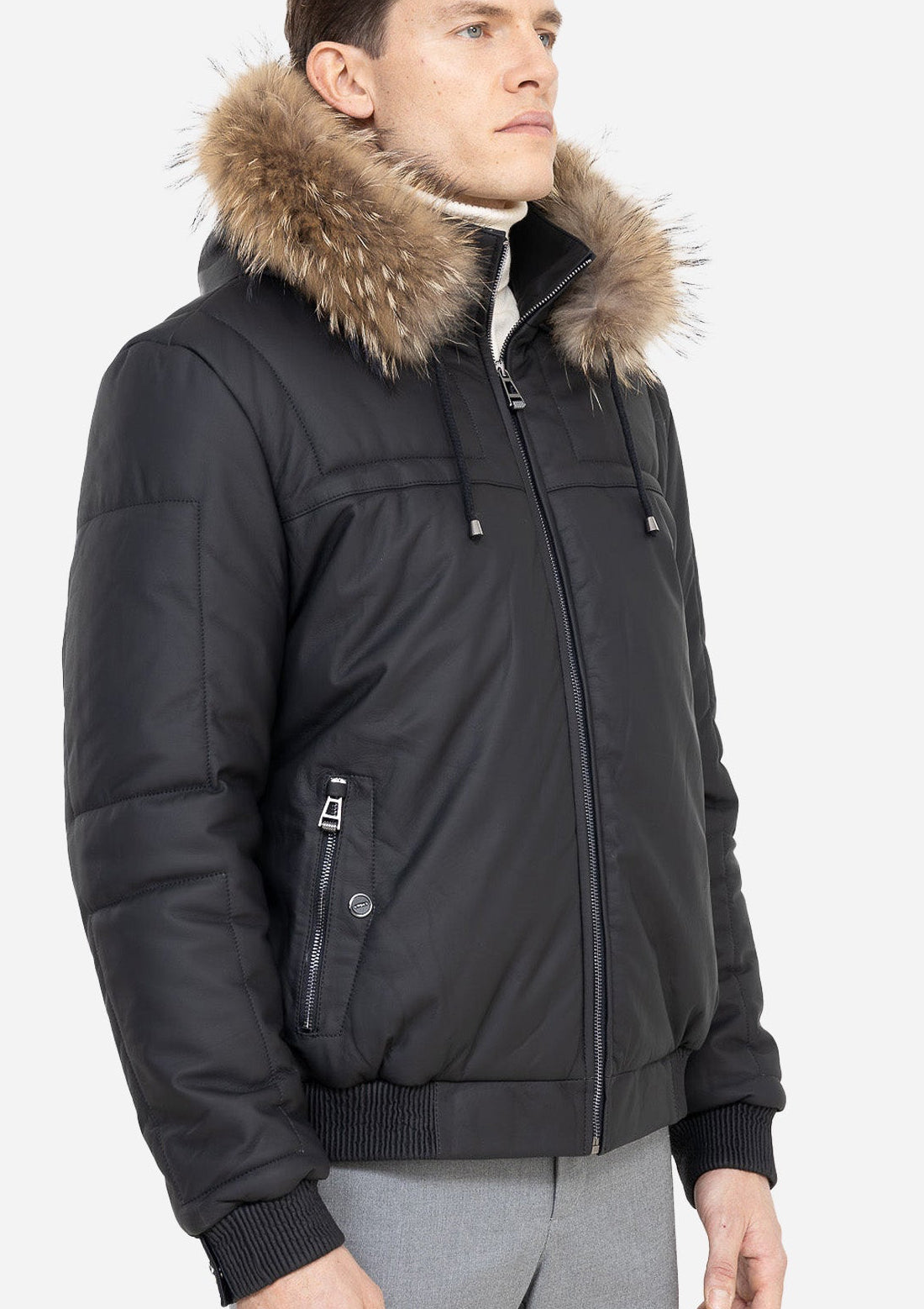 LIAM Leather Bomber Jacket-thumbmail-3