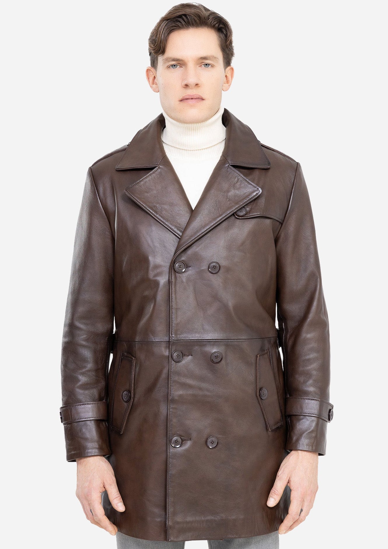 Tony Genuine Leather Trench-thumbmail-5