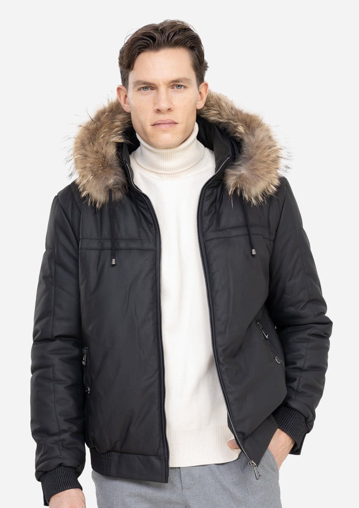 LIAM Leather Bomber Jacket-thumbmail-2