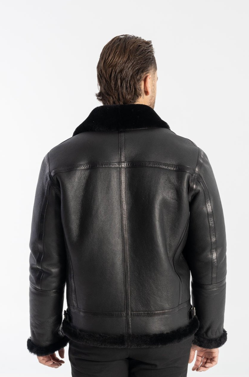 CONOR MEN'S SHEARLING MOTO JACKET-thumbmail-4