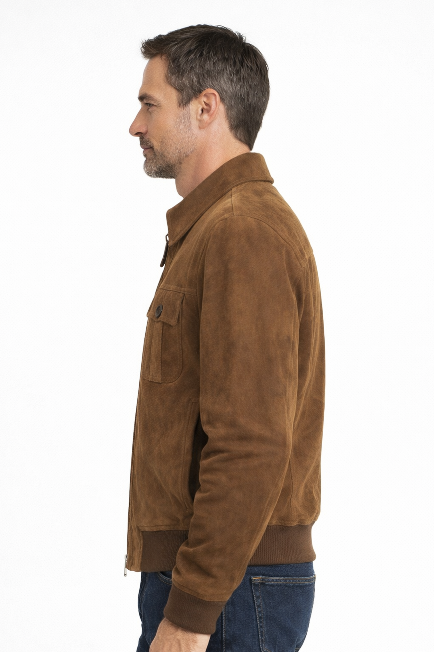 Eric Suede Bomber Jacket-thumbmail-2