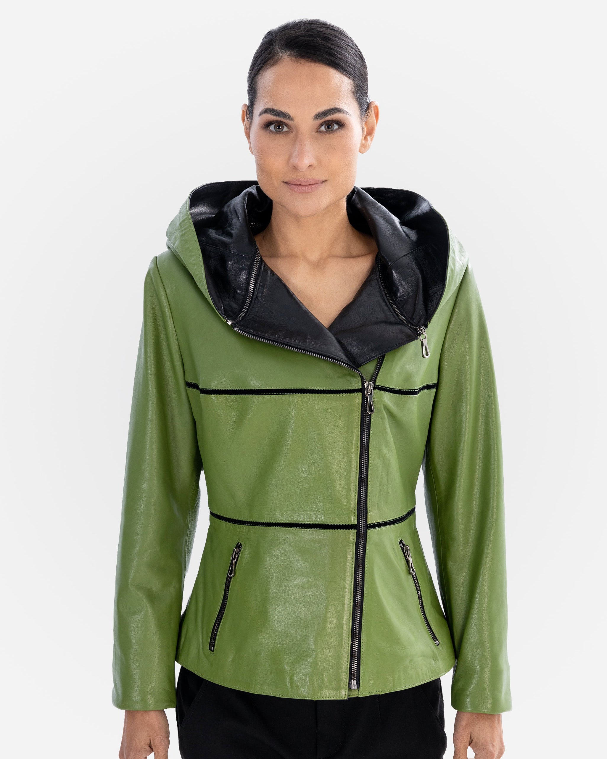Veste en cuir ANGELIQUE