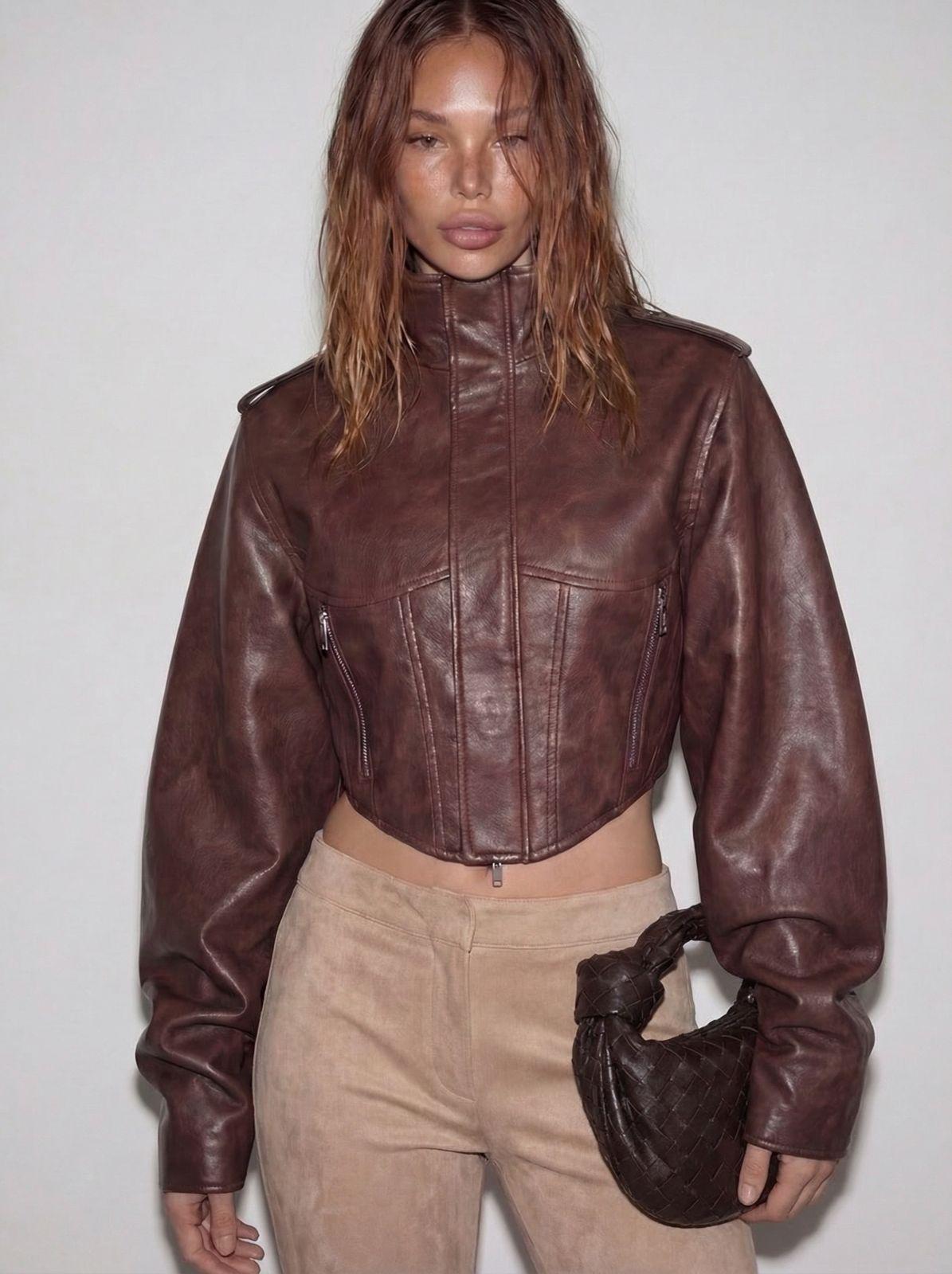 Xena Cropped leather jacket-thumbmail-8