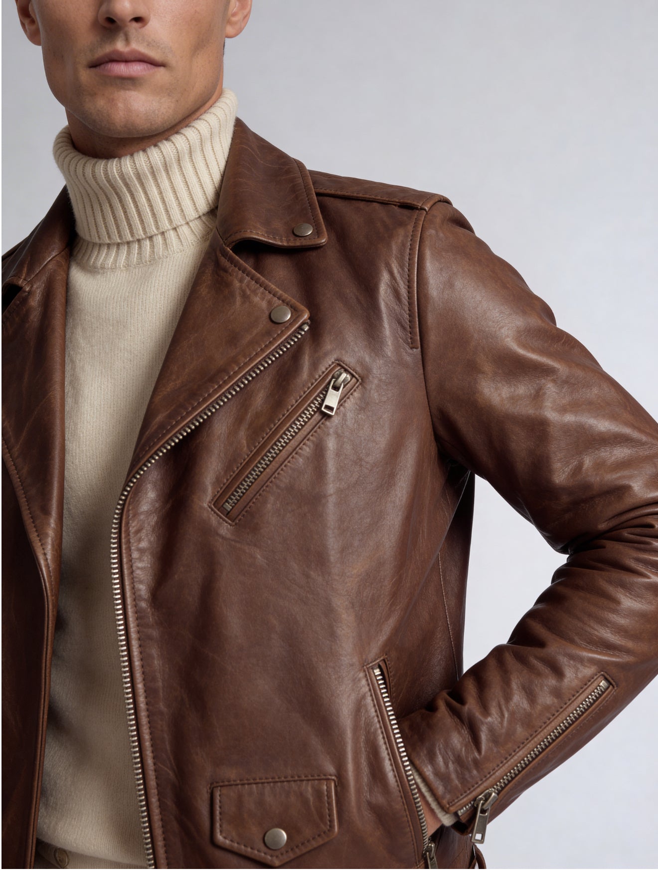 AMIRI BIKER LEATHER JACKET-thumbmail-8