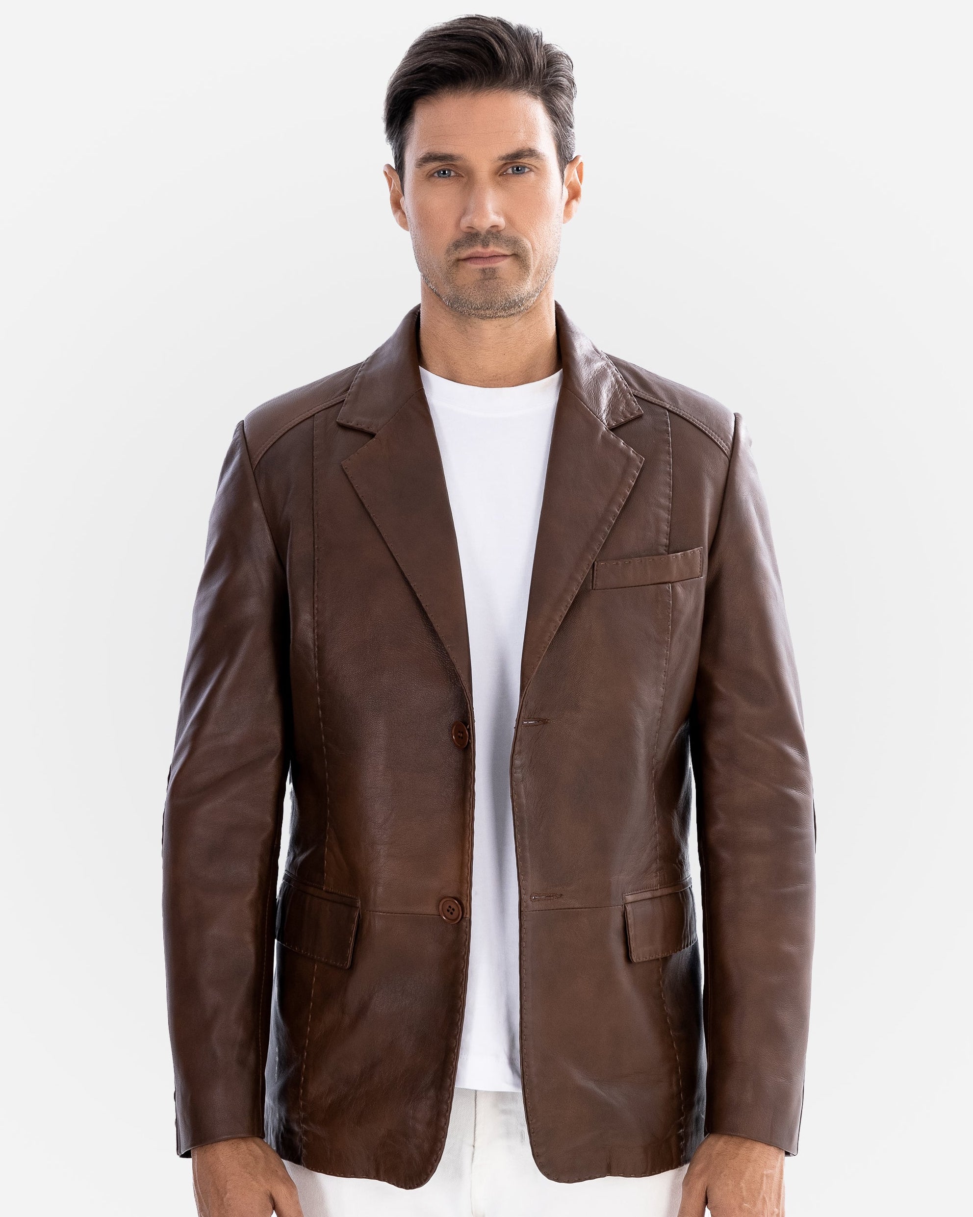 Mencia  Leather Blazer-thumbmail-2