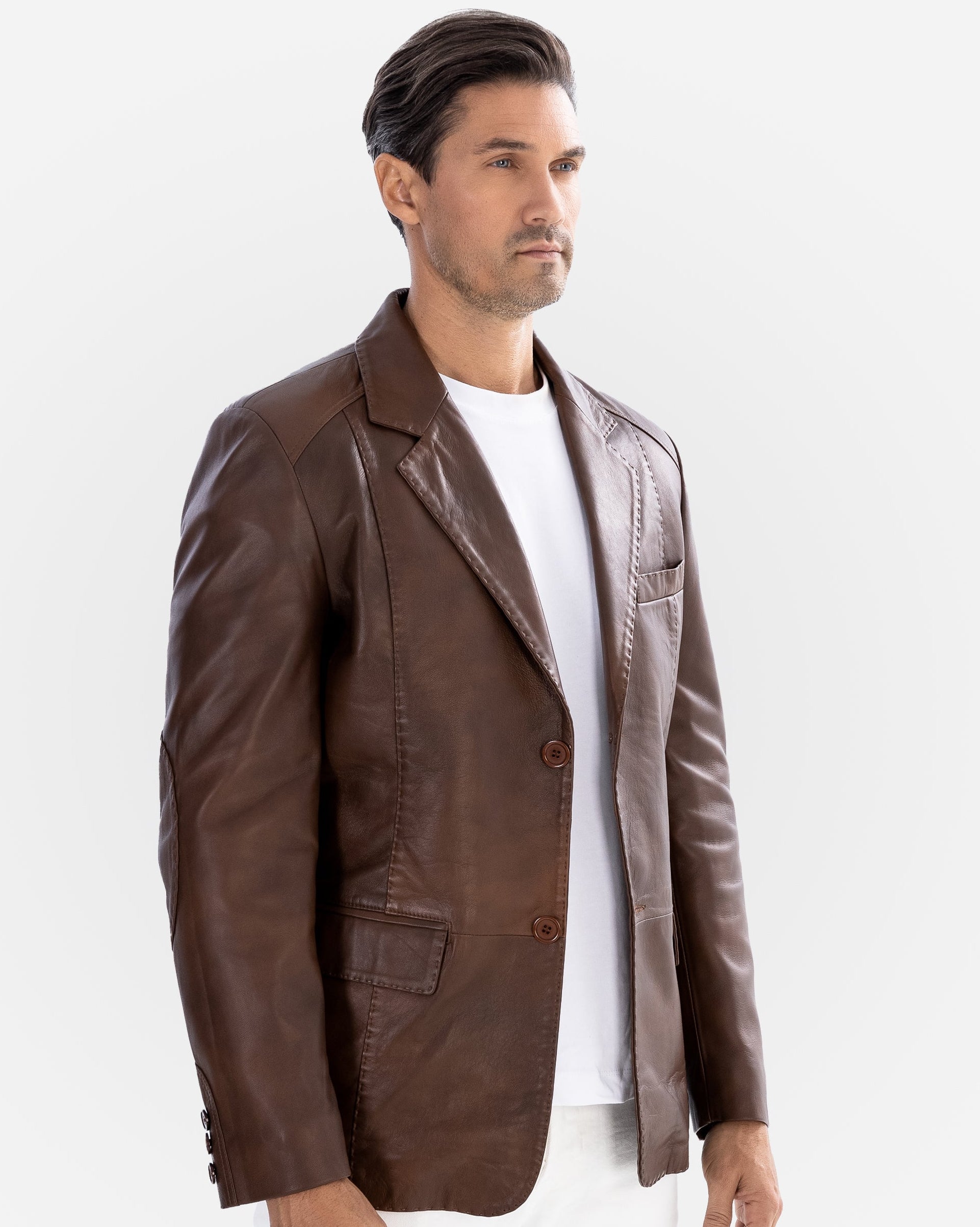 Mencia  Leather Blazer-thumbmail-3