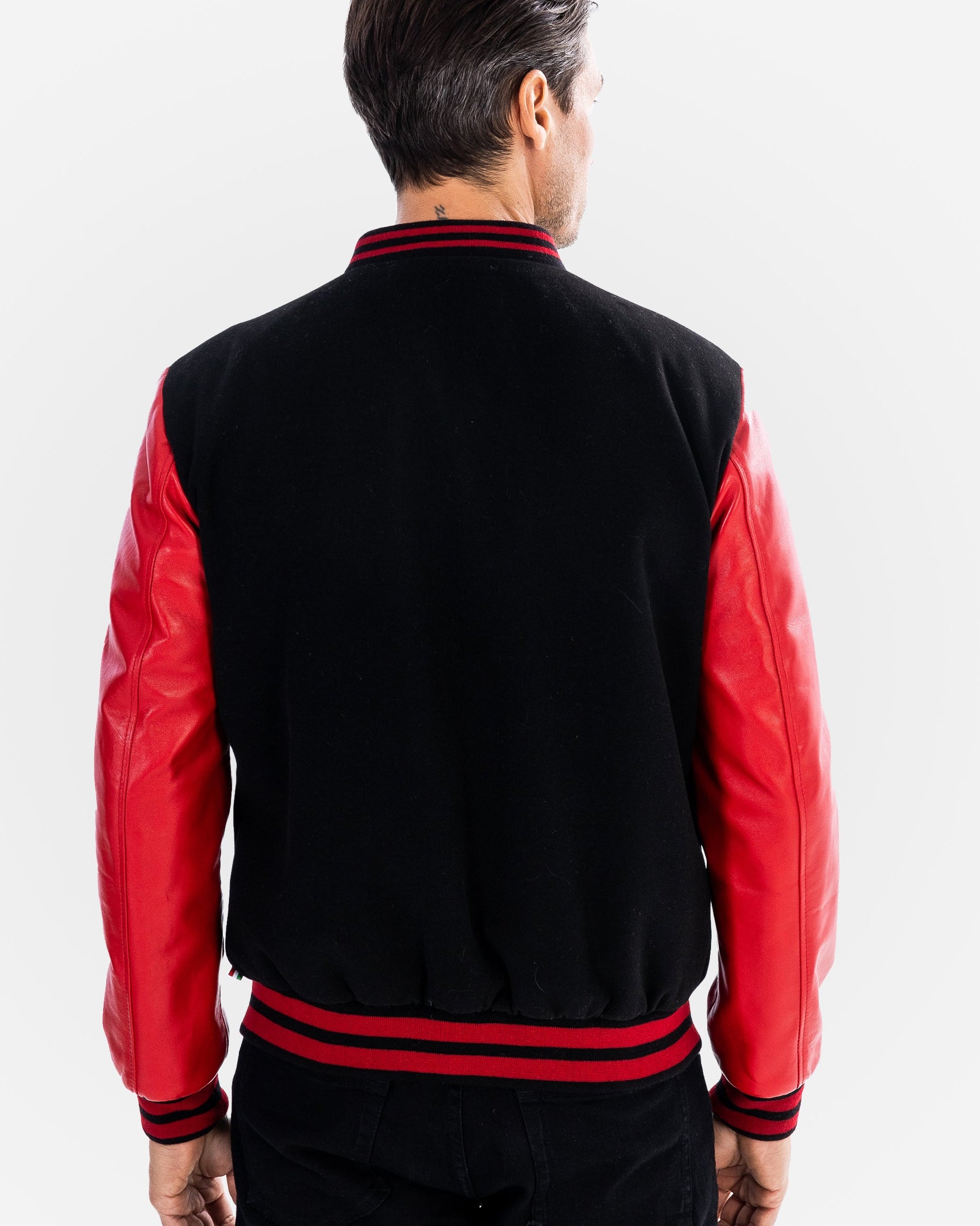 Tommy Bomber Jacket With Leather Sleeves-thumbmail-7