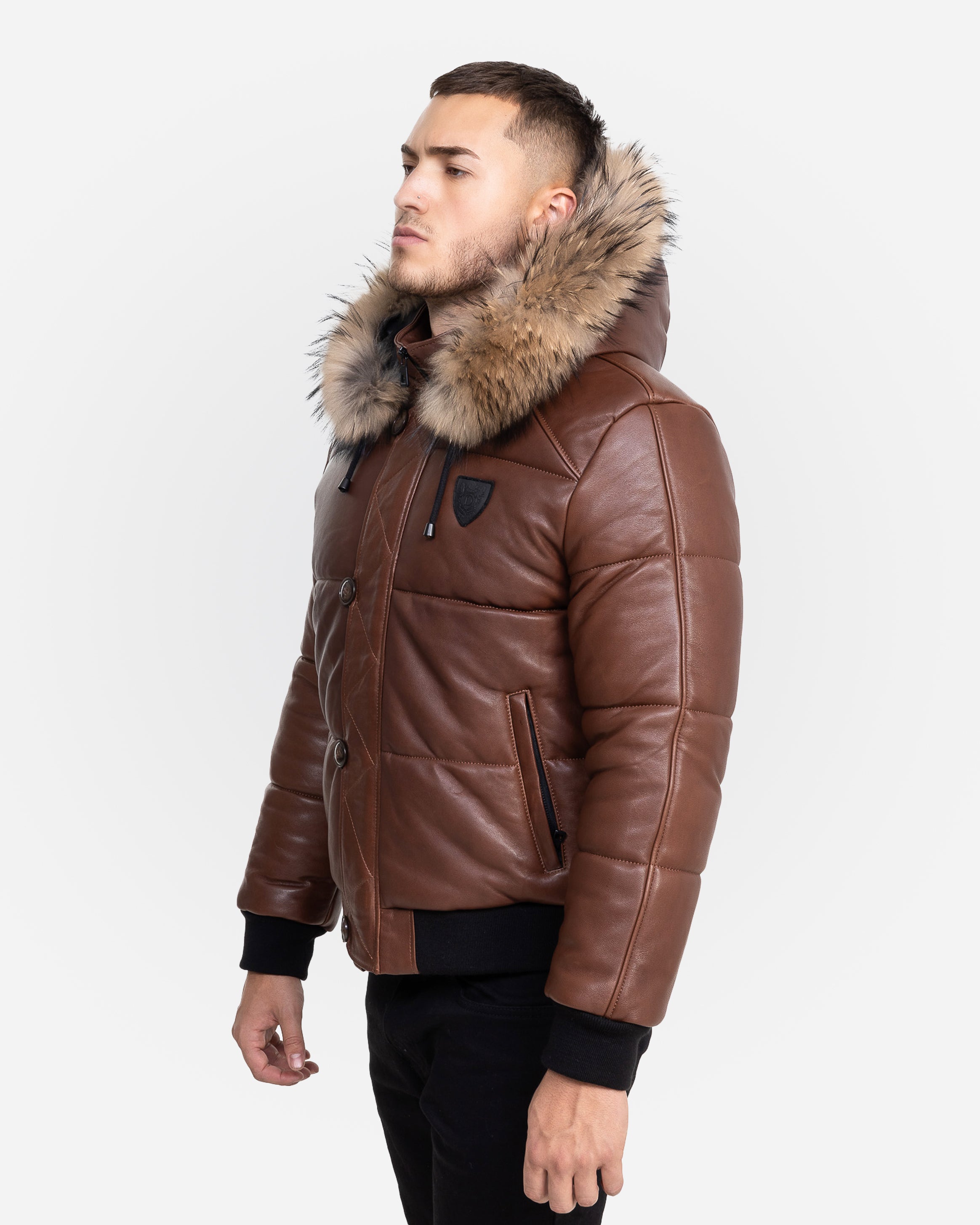 Arctic Men’s Winter Leather Coat With Natural Fur-thumbmail-12