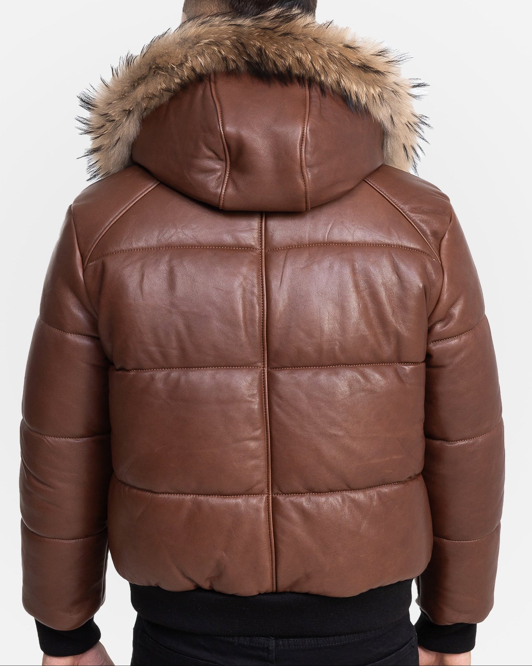 Arctic Men’s Winter Leather Coat With Natural Fur-thumbmail-13