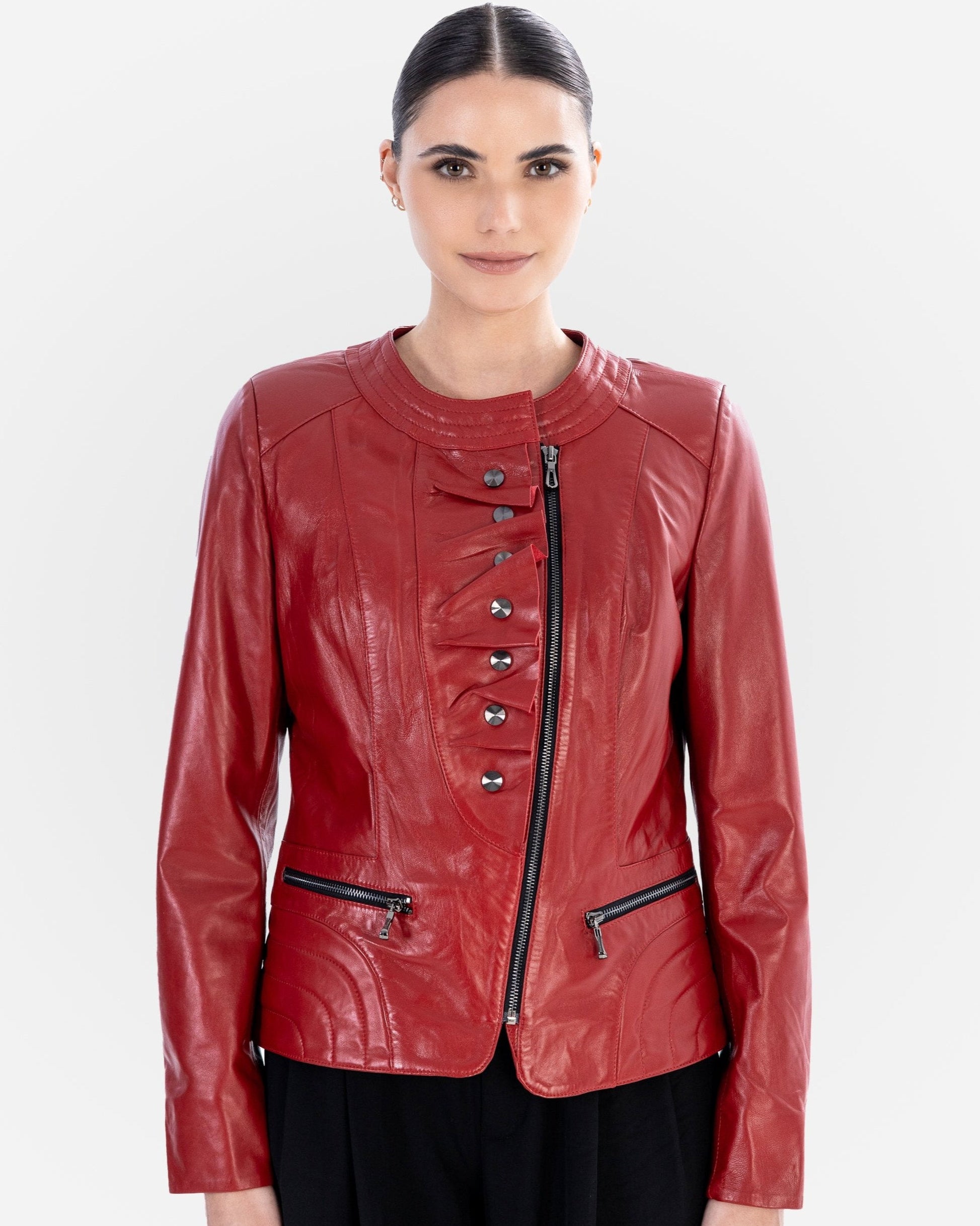 Veste en cuir Natalia 