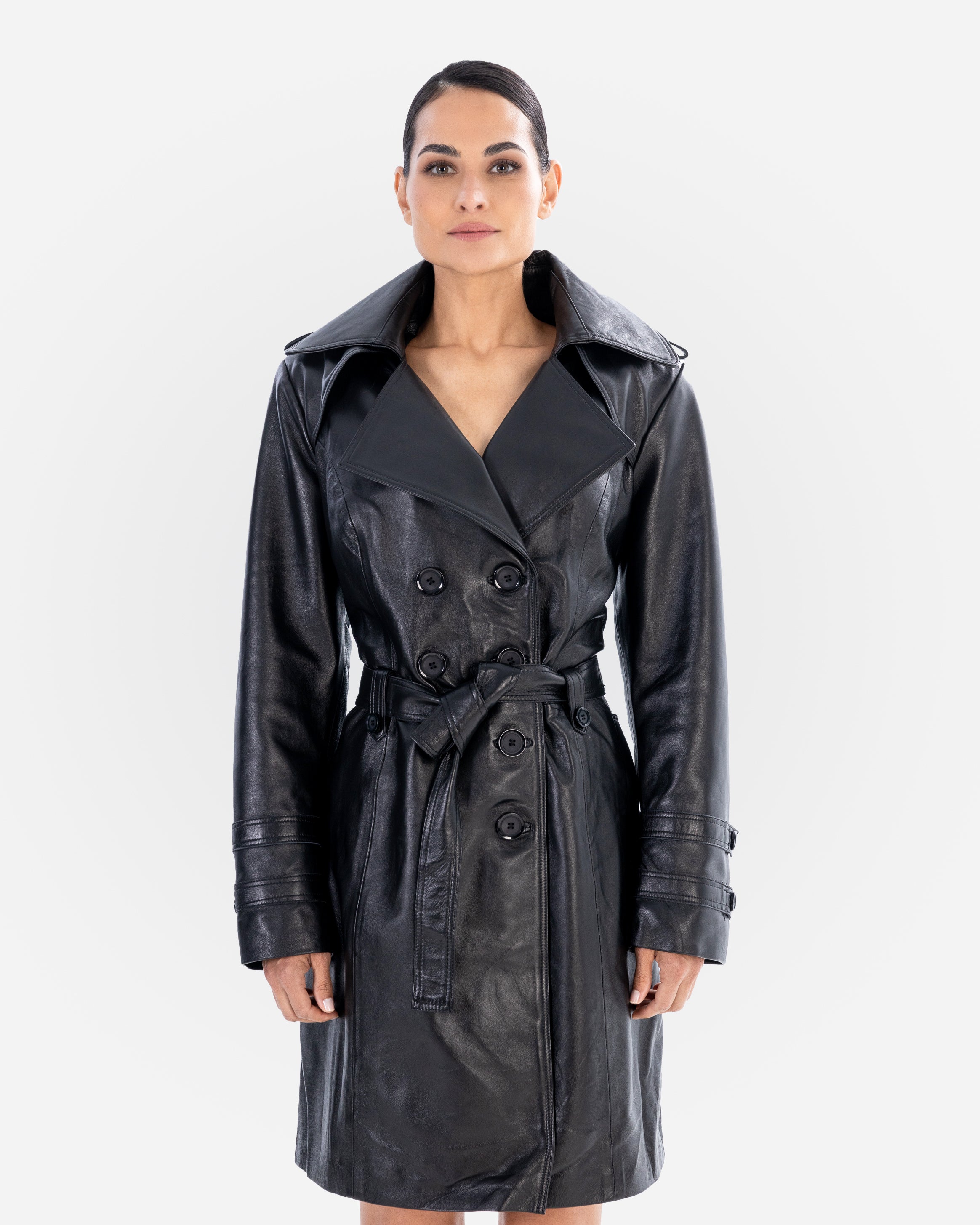 Trench-coat en cuir Lauren-thumbmail-2