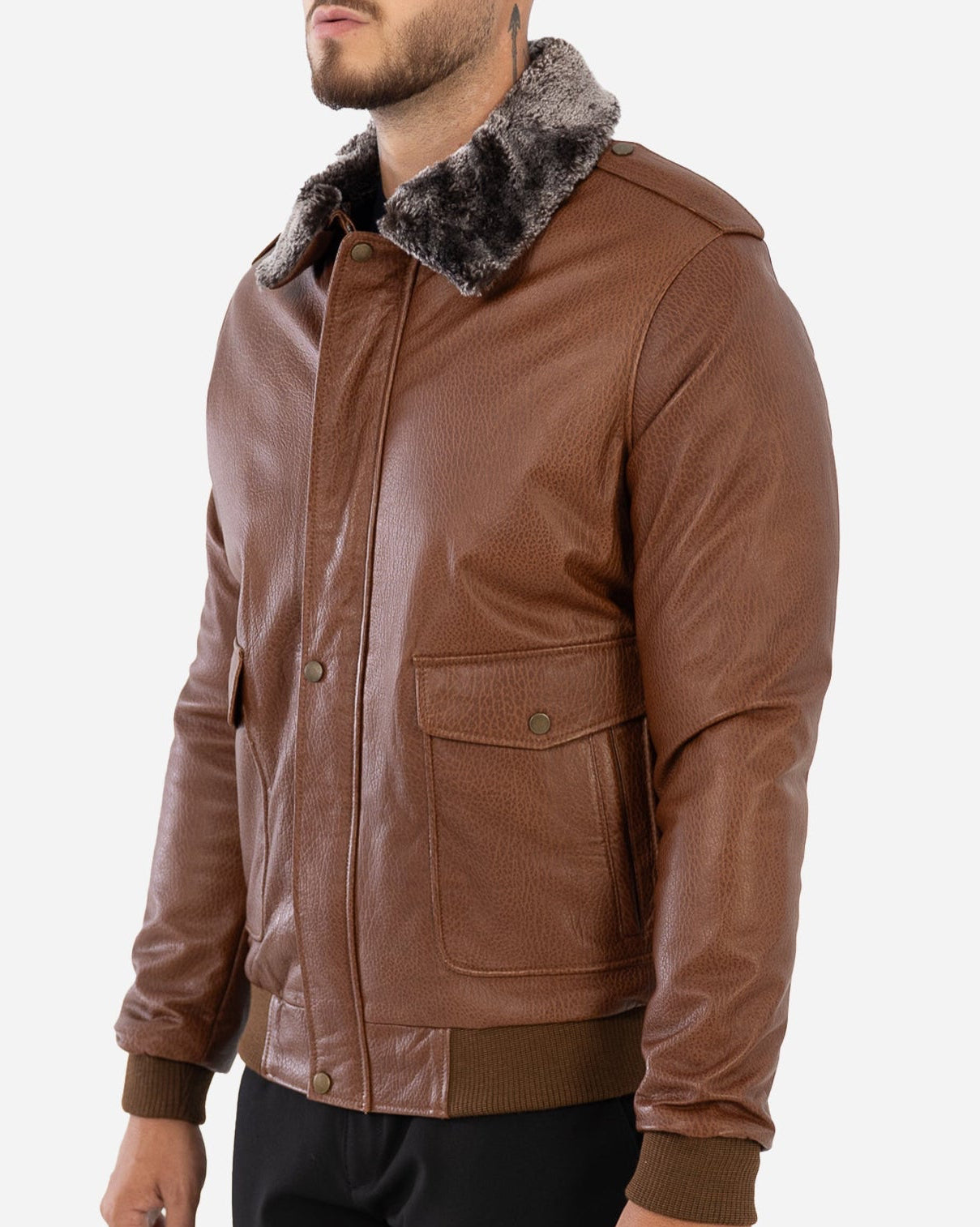 Wilder Aviator Leather Jacket-thumbmail-4