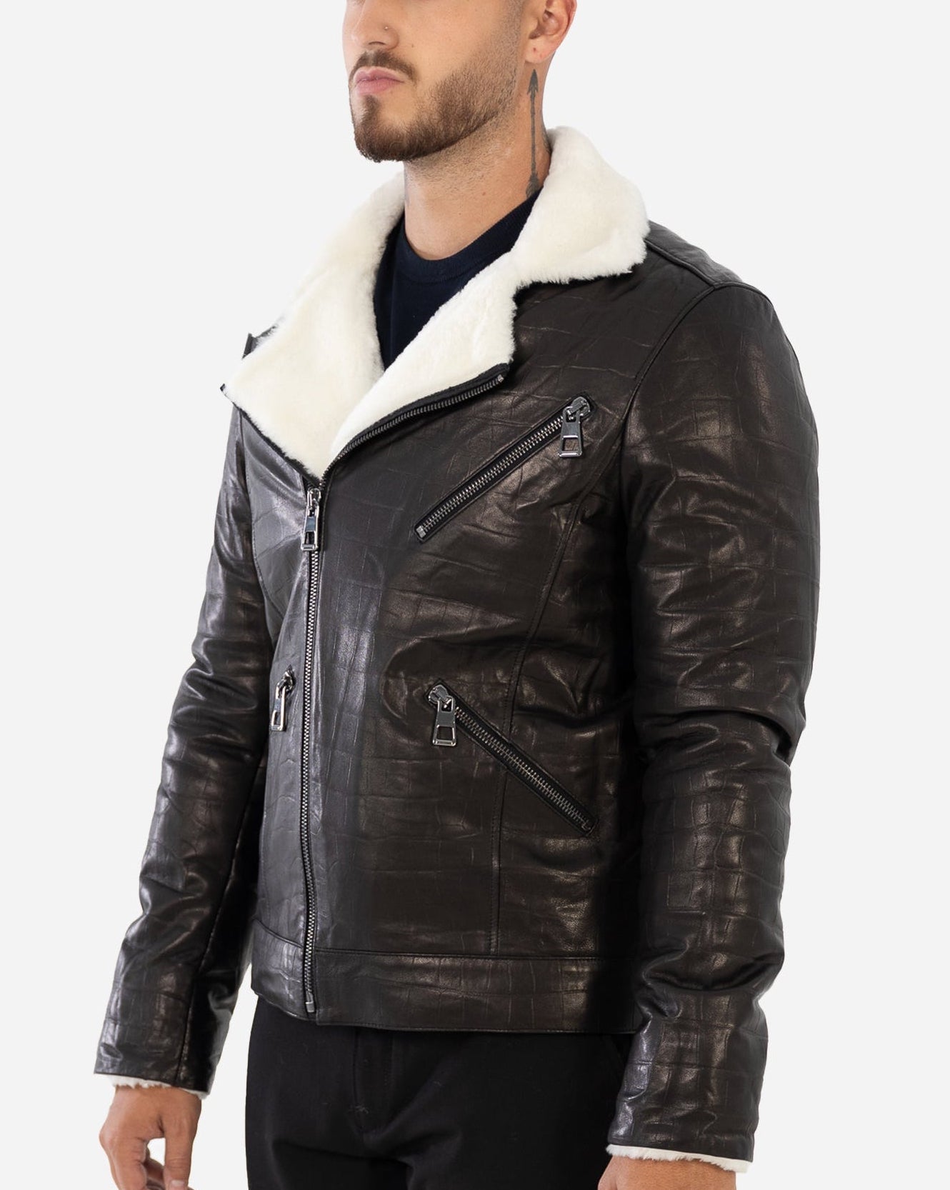 RIVER  Genuine Shearling Jacket-thumbmail-4