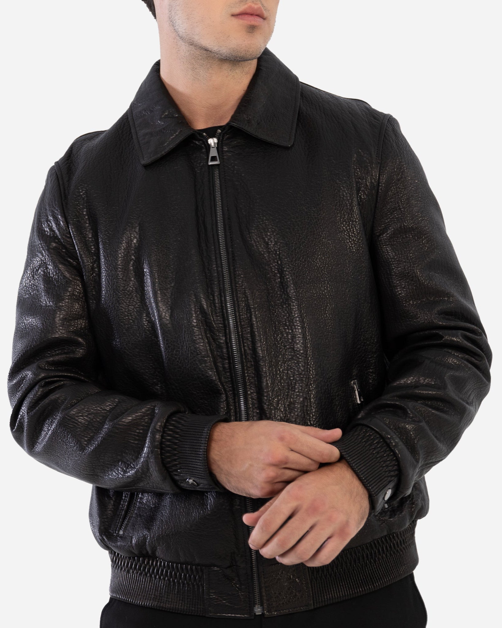 Ember Leather bomber Jacket-thumbmail-3