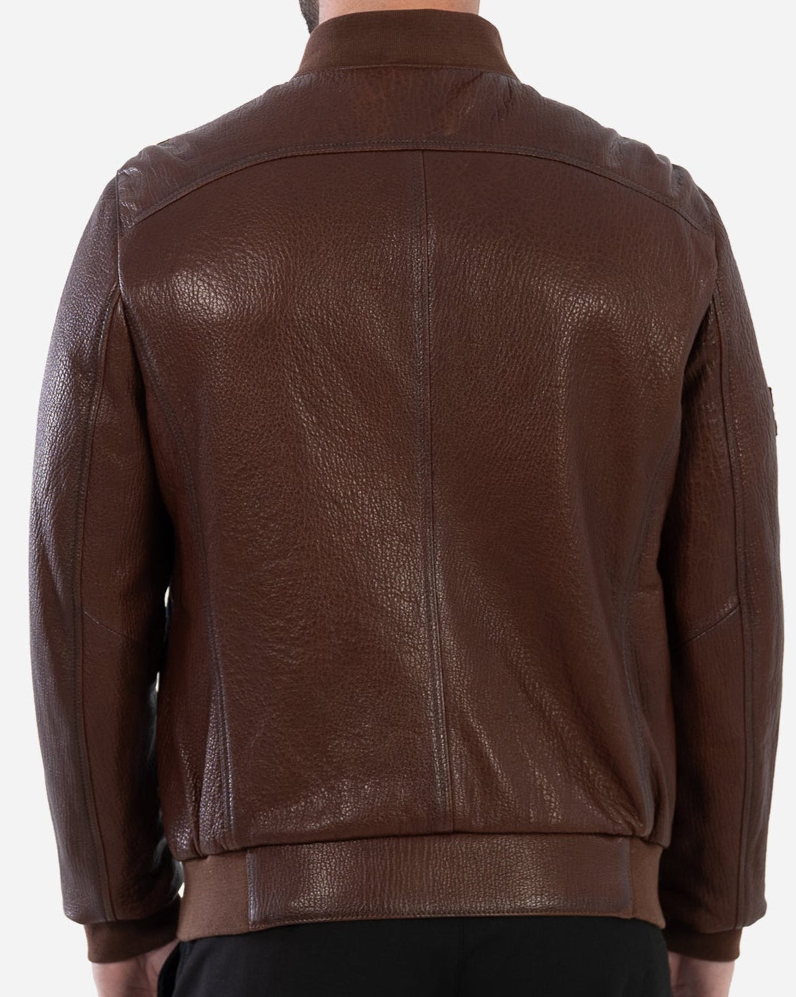 SCOTT BOMBER JACKET IN GRAINED LEATHER-thumbmail-2