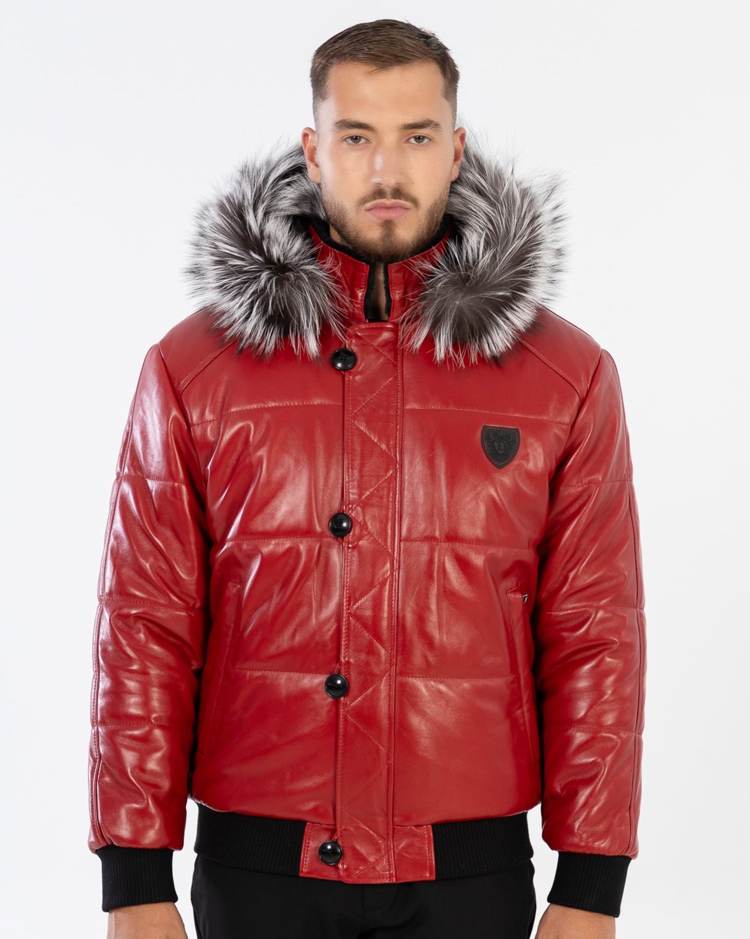 Arctic Men’s Winter Leather Coat With Natural Fur-thumbmail-6