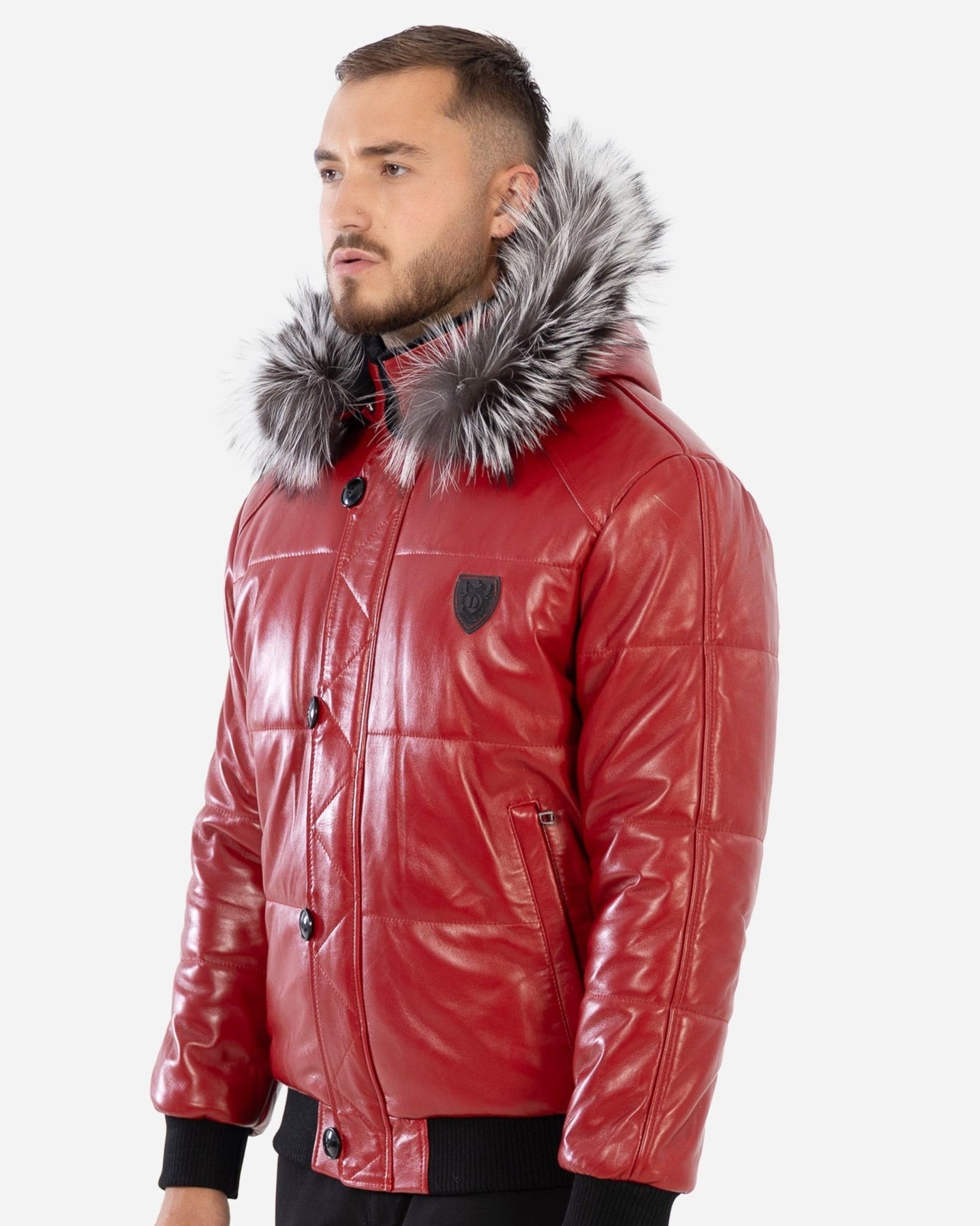 Arctic Men’s Winter Leather Coat With Natural Fur-thumbmail-7