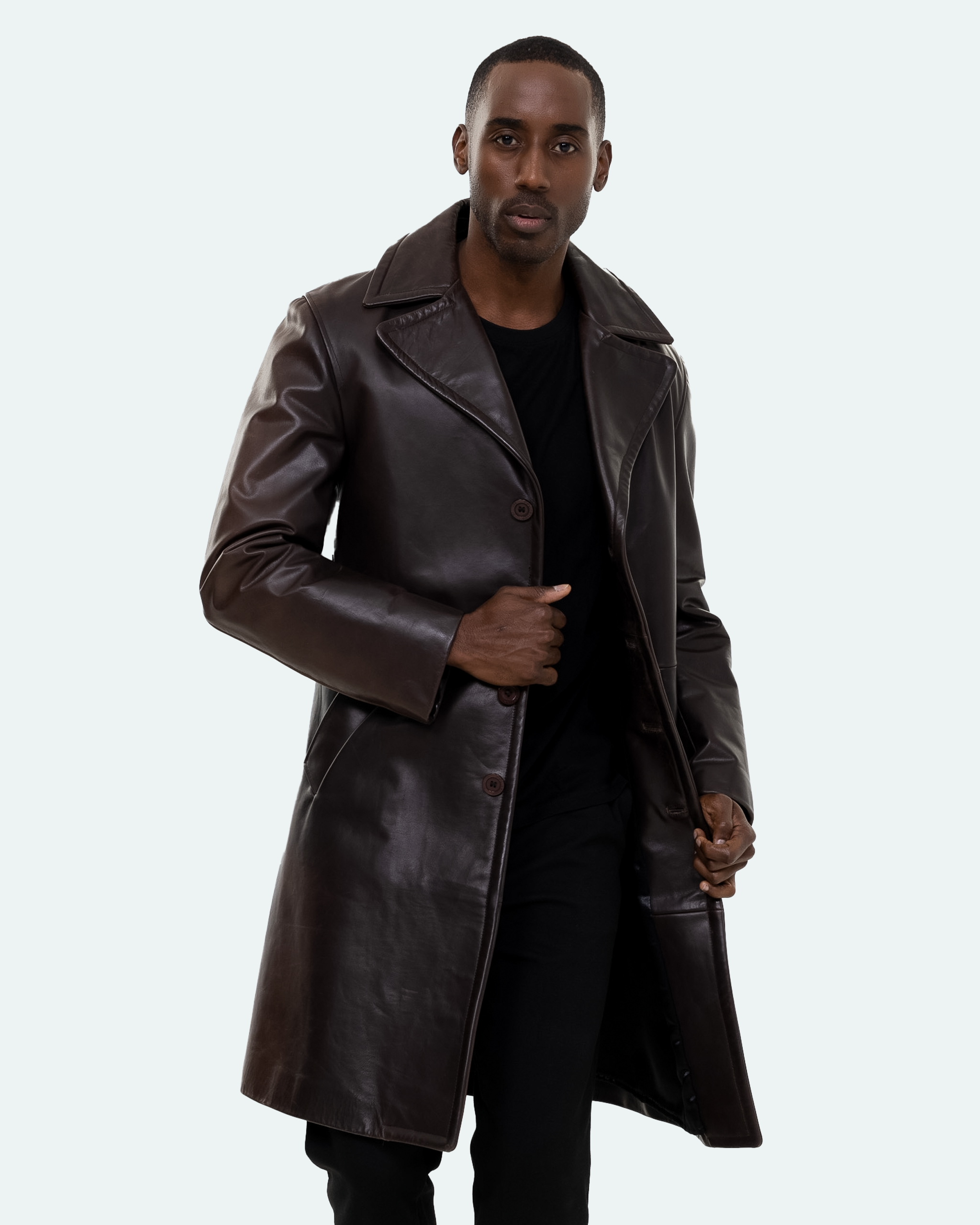 Bryson Leather Trench Coat-thumbmail-2