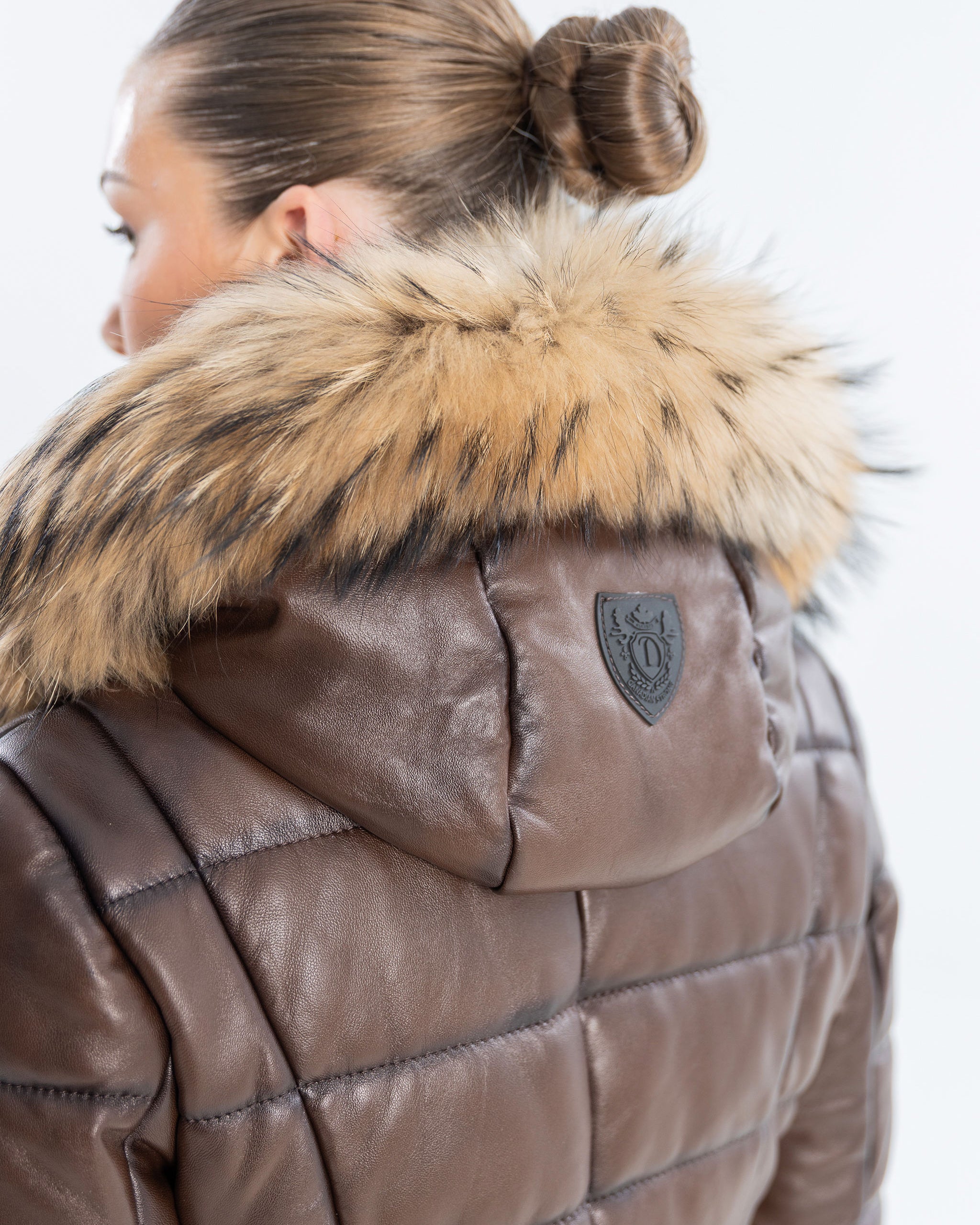 Lyanna Puffer  Leather Jacket-thumbmail-6