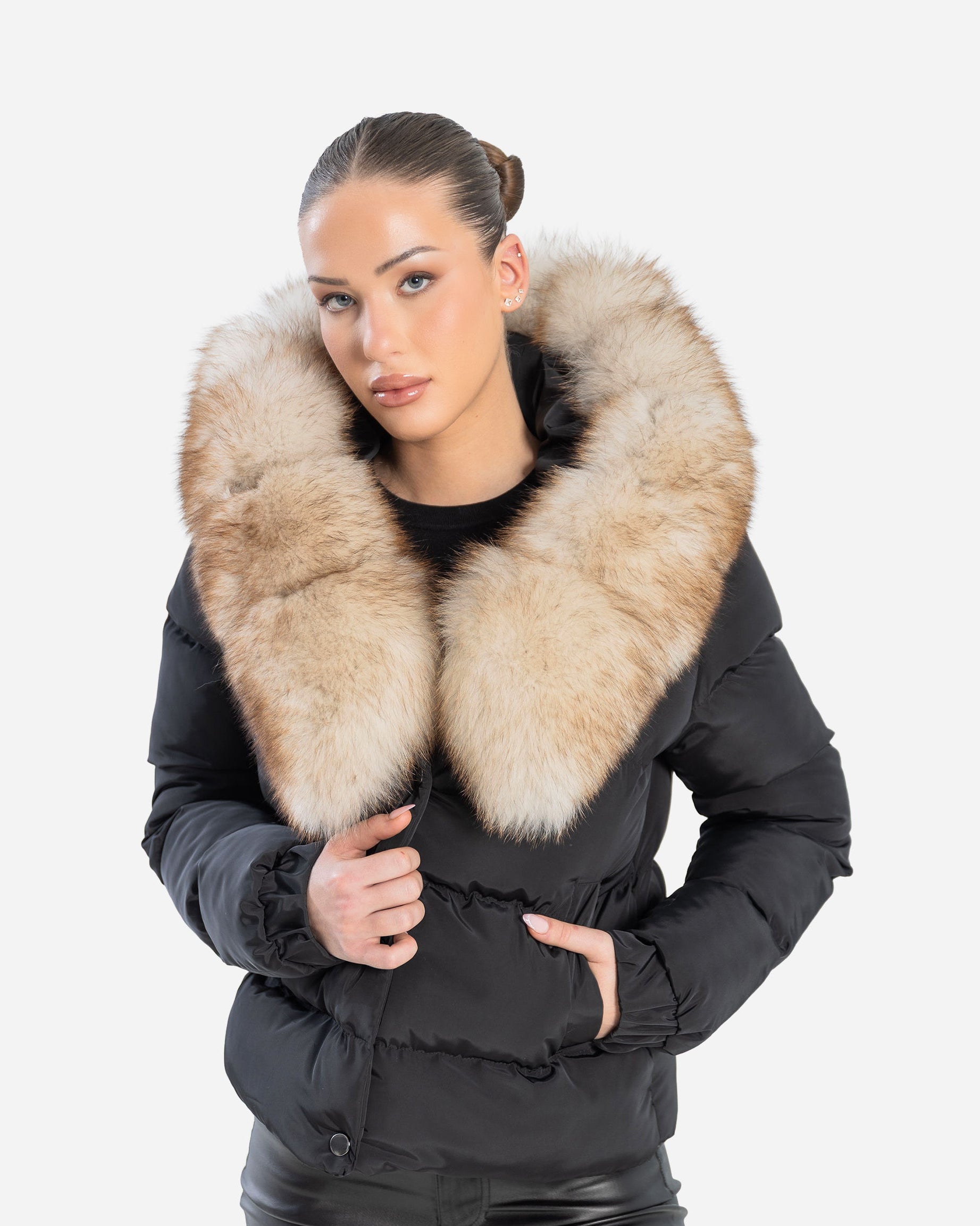 Eddy Down Puffer With Removable Natural Fur-thumbmail-5