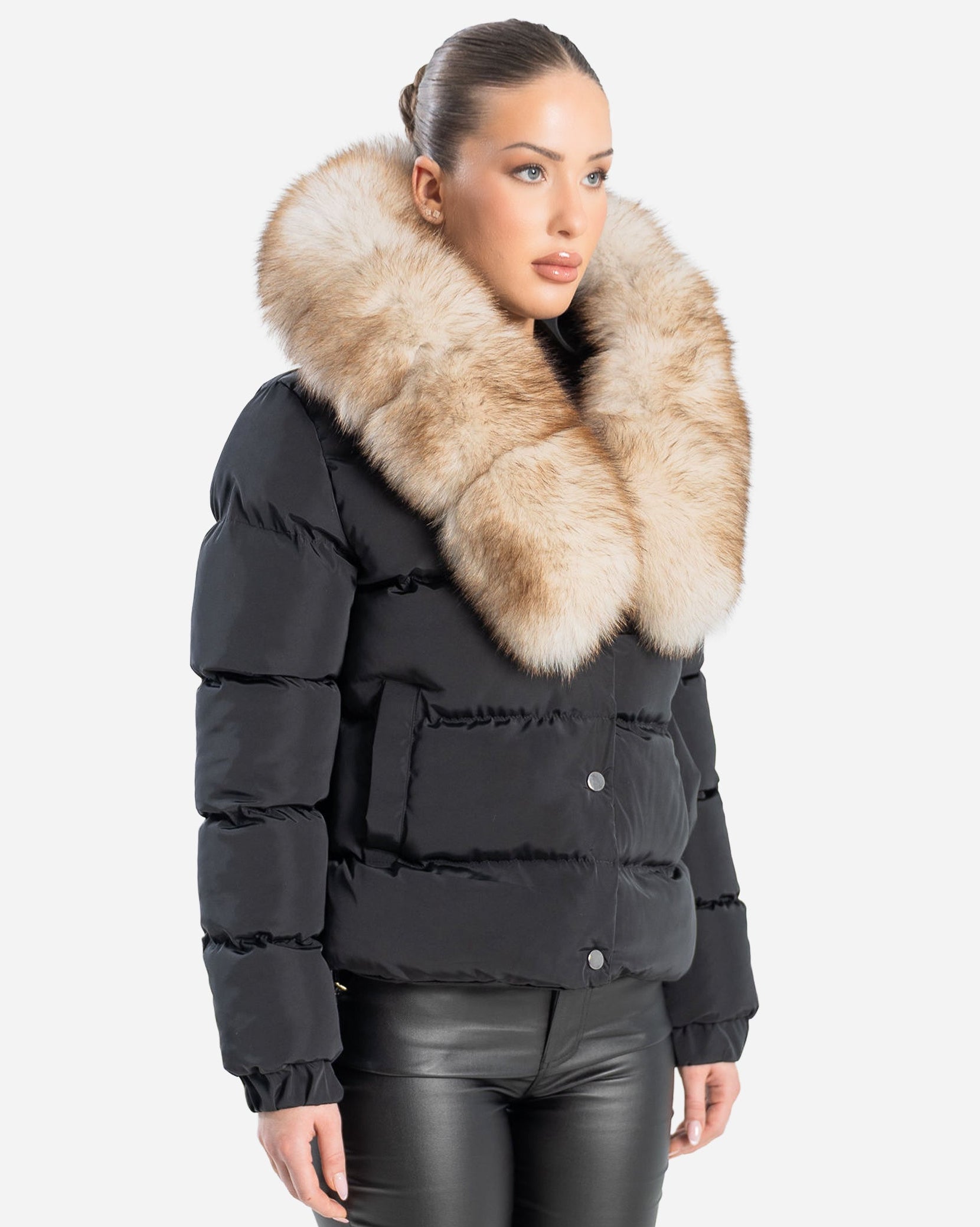Eddy Down Puffer With Removable Natural Fur-thumbmail-3