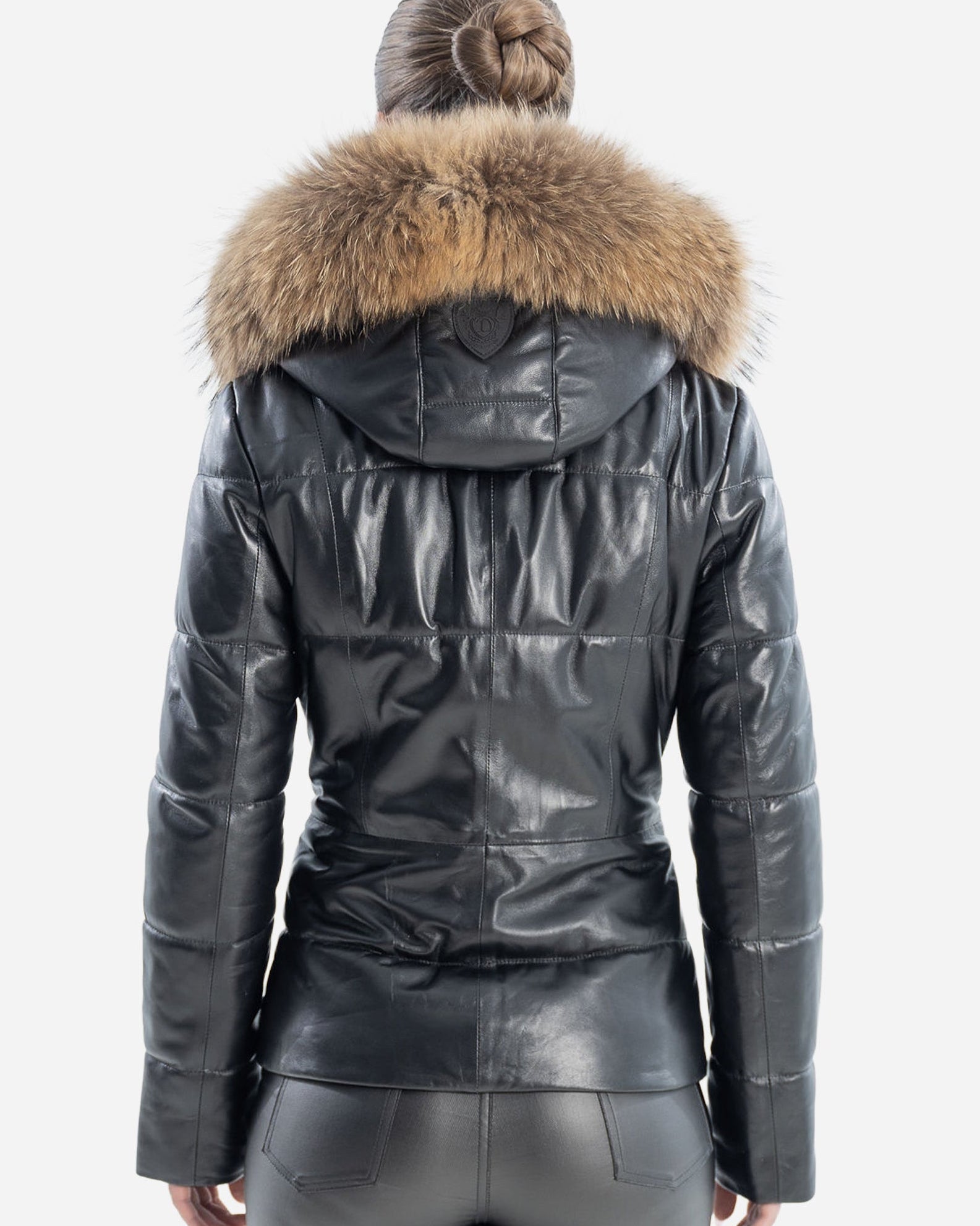 Chloé Leather Jacket with removable Natural Fur-thumbmail-4