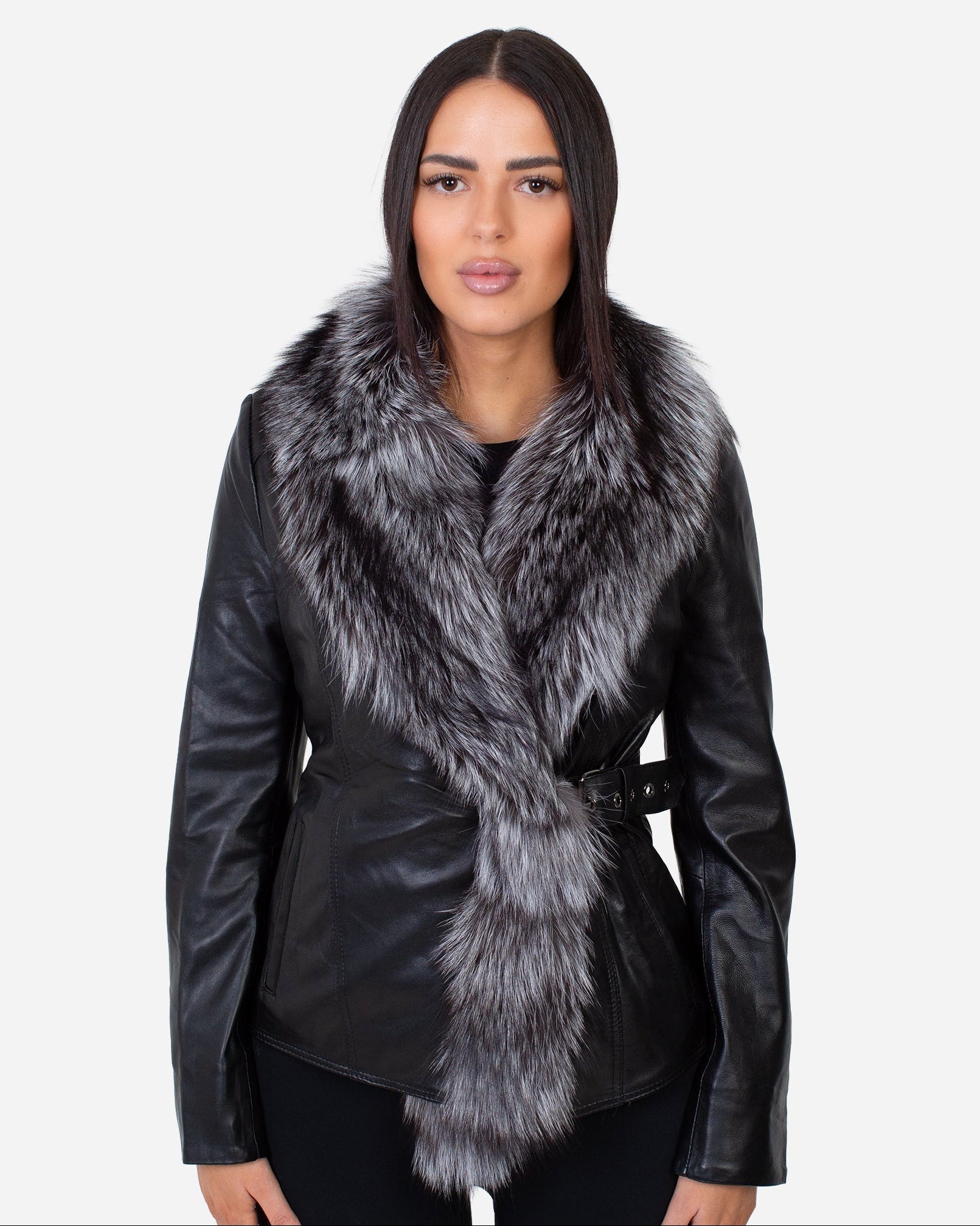 Beverly Leather Jacket – Silver Fox-thumbmail-4