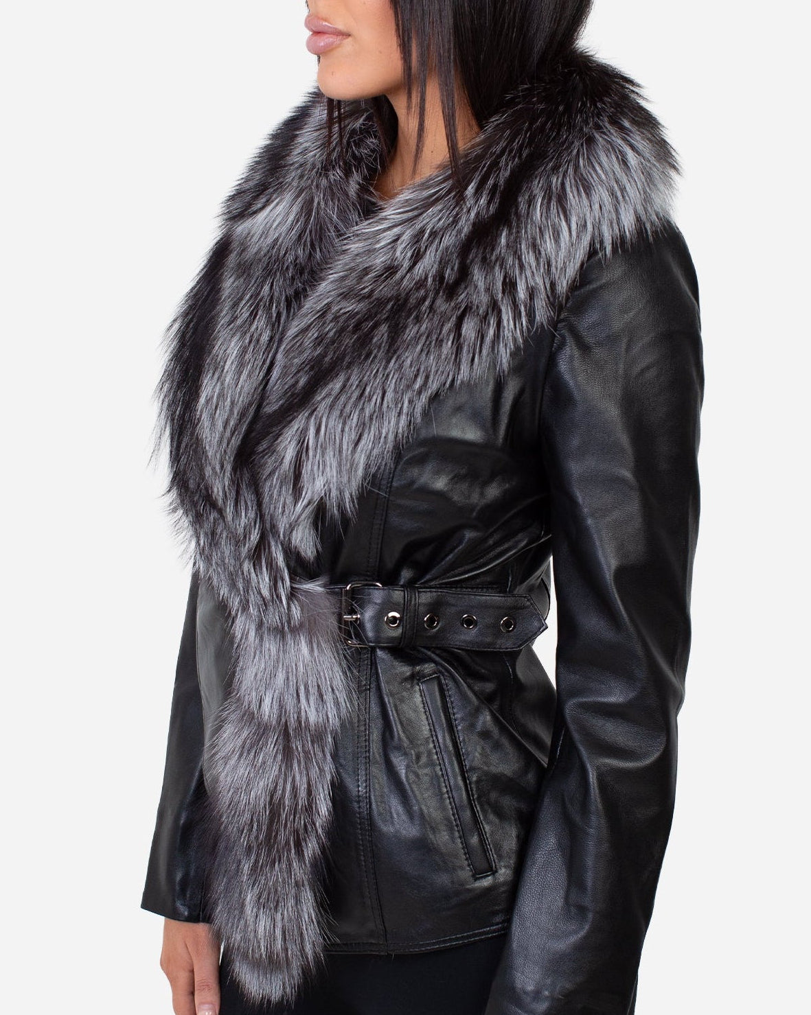 Beverly Leather Jacket – Silver Fox-thumbmail-6