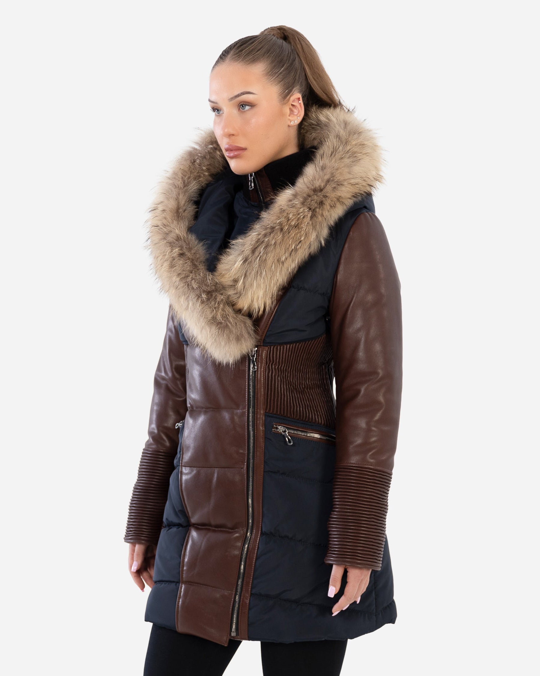 Kylie Leather Sleeve Parka - CG-thumbmail-2