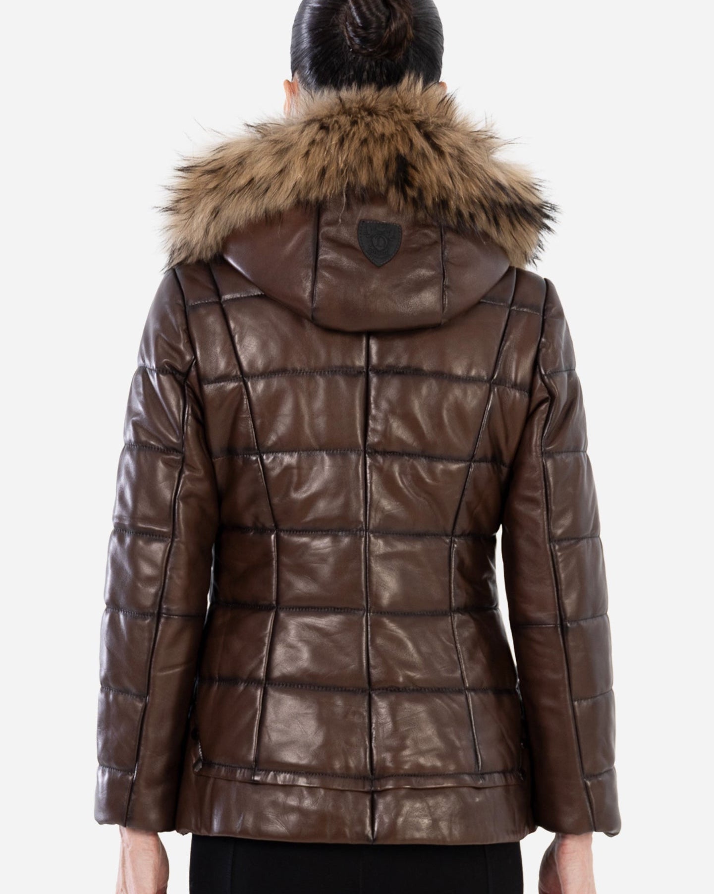 LYANNA Leather Puffer Jacket-thumbmail-11