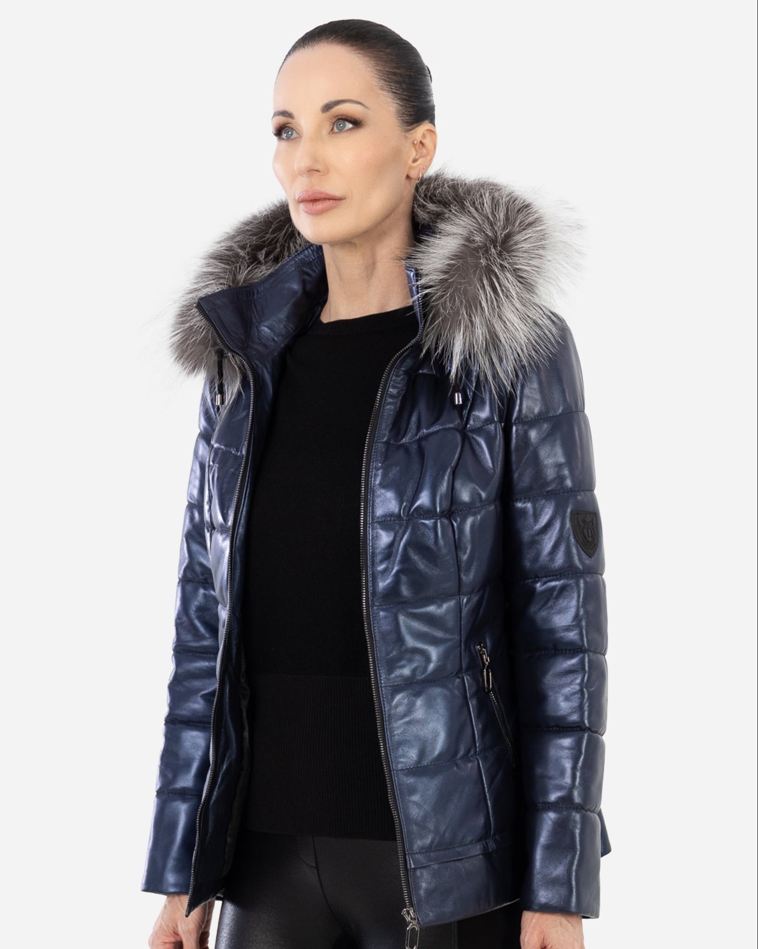 LYANNA Leather Puffer Jacket-thumbmail-14