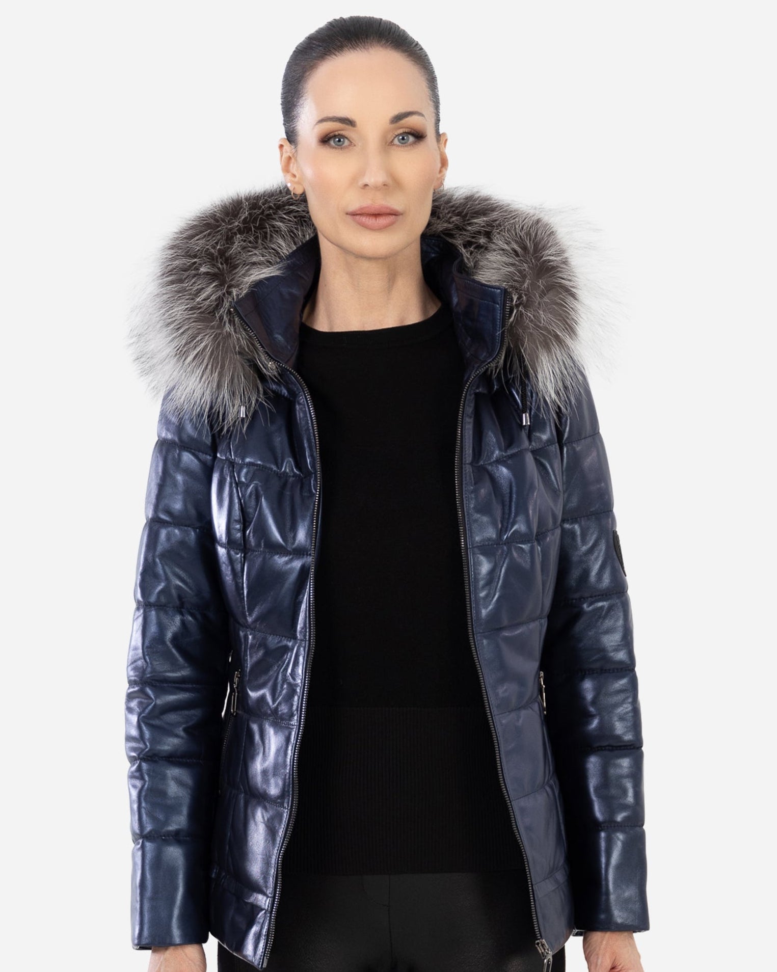 LYANNA Leather Puffer Jacket-thumbmail-13