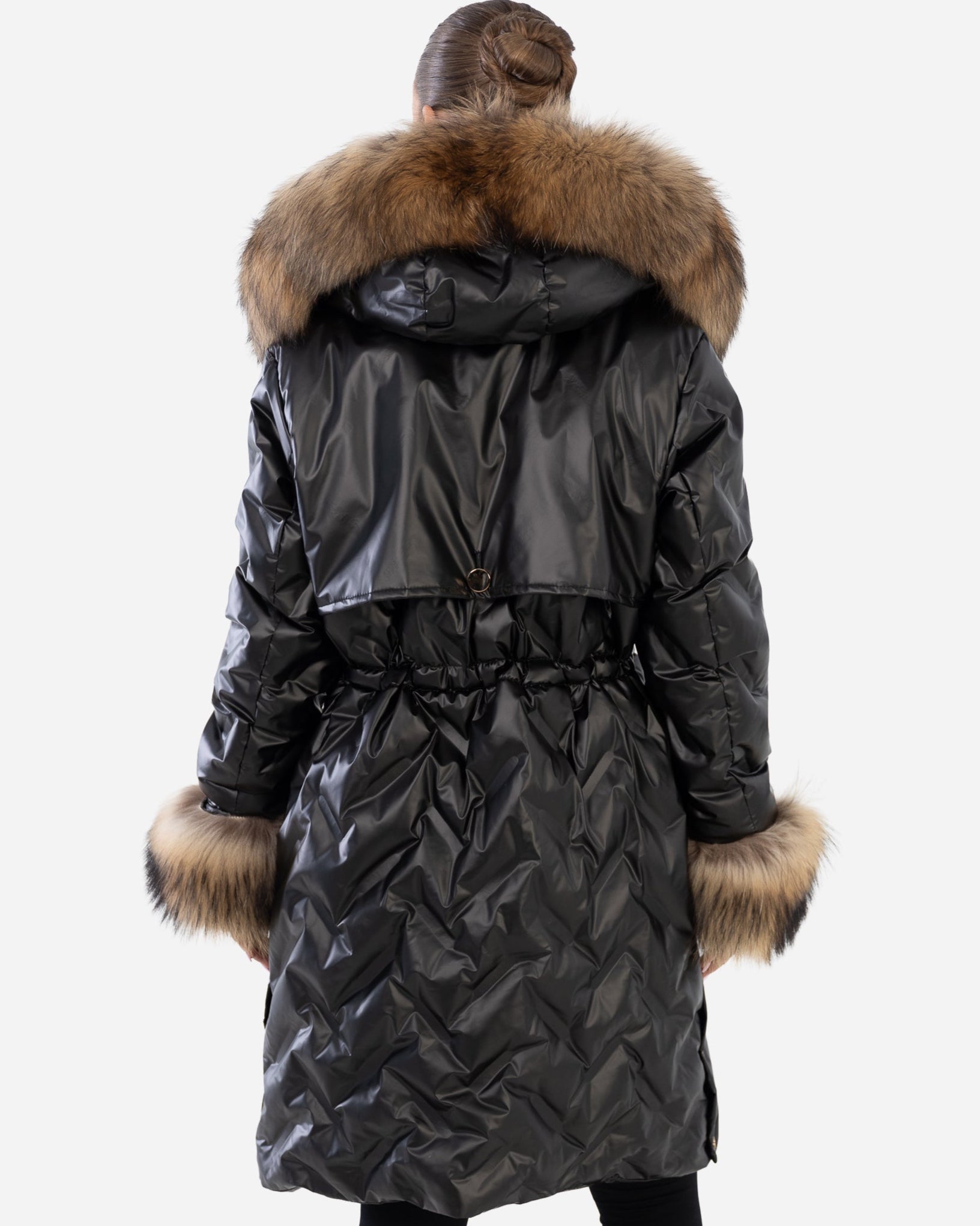 Lexi Women's Down Puffer with Removable Natural Fur-thumbmail-9