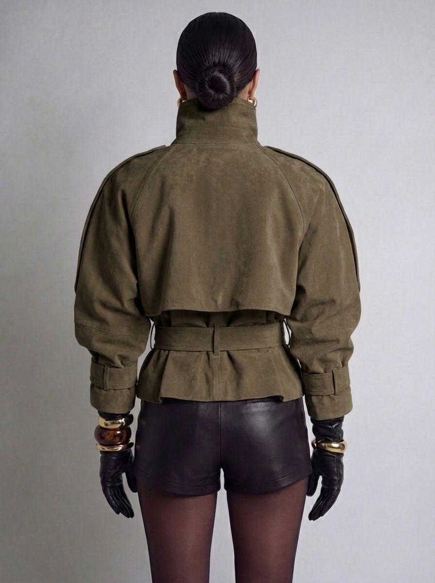 NOAMI  Suede Belted Jacket-thumbmail-3