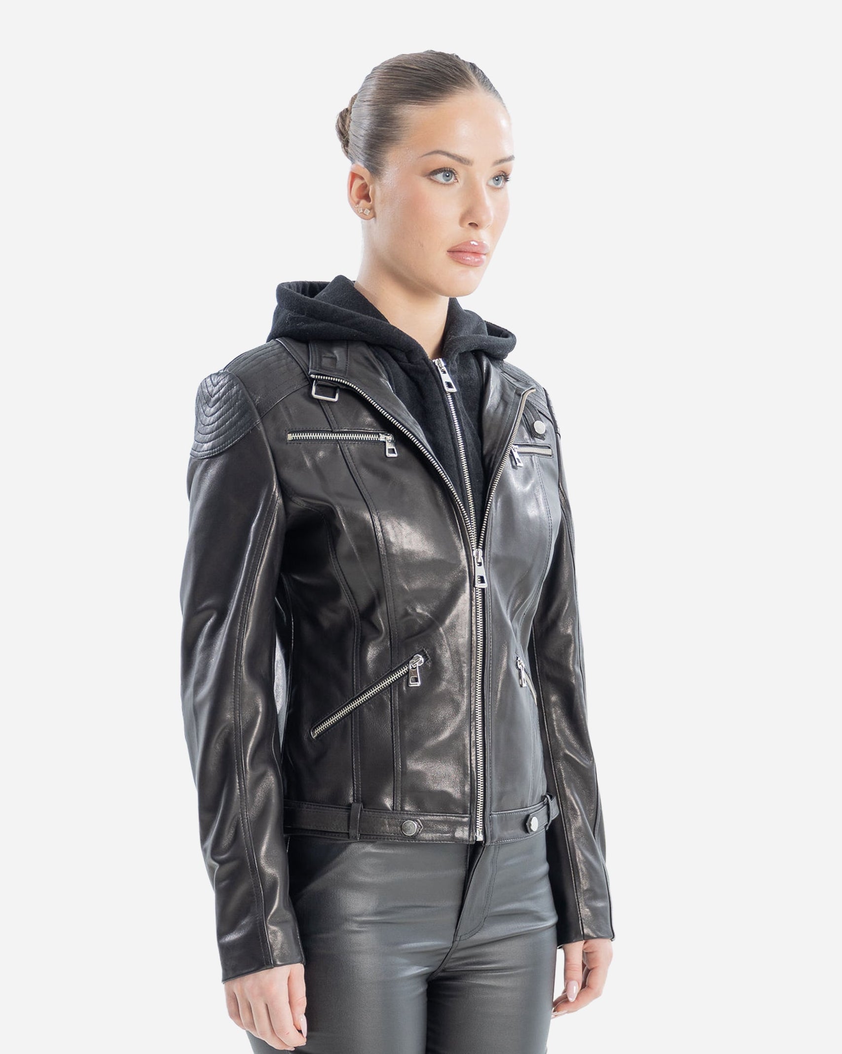 Alisa Biker Leather Jacket-thumbmail-3