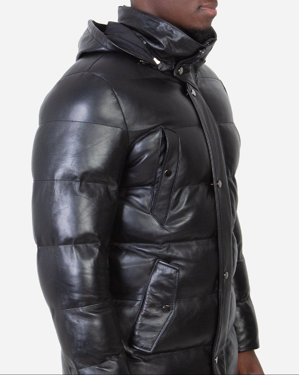 Milan Leather Down Coat-thumbmail-3