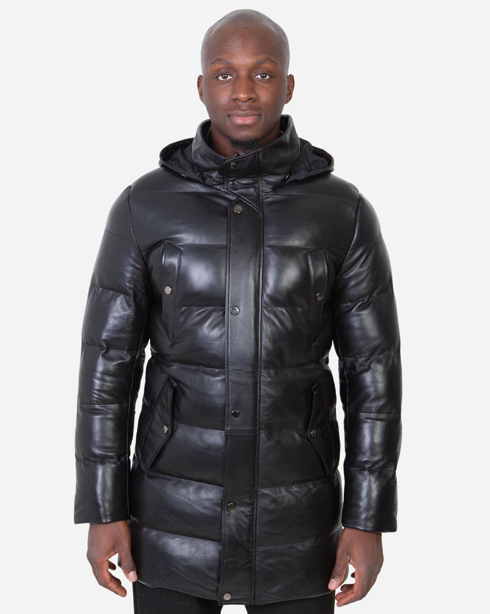 Milan Leather Down Coat-thumbmail-5