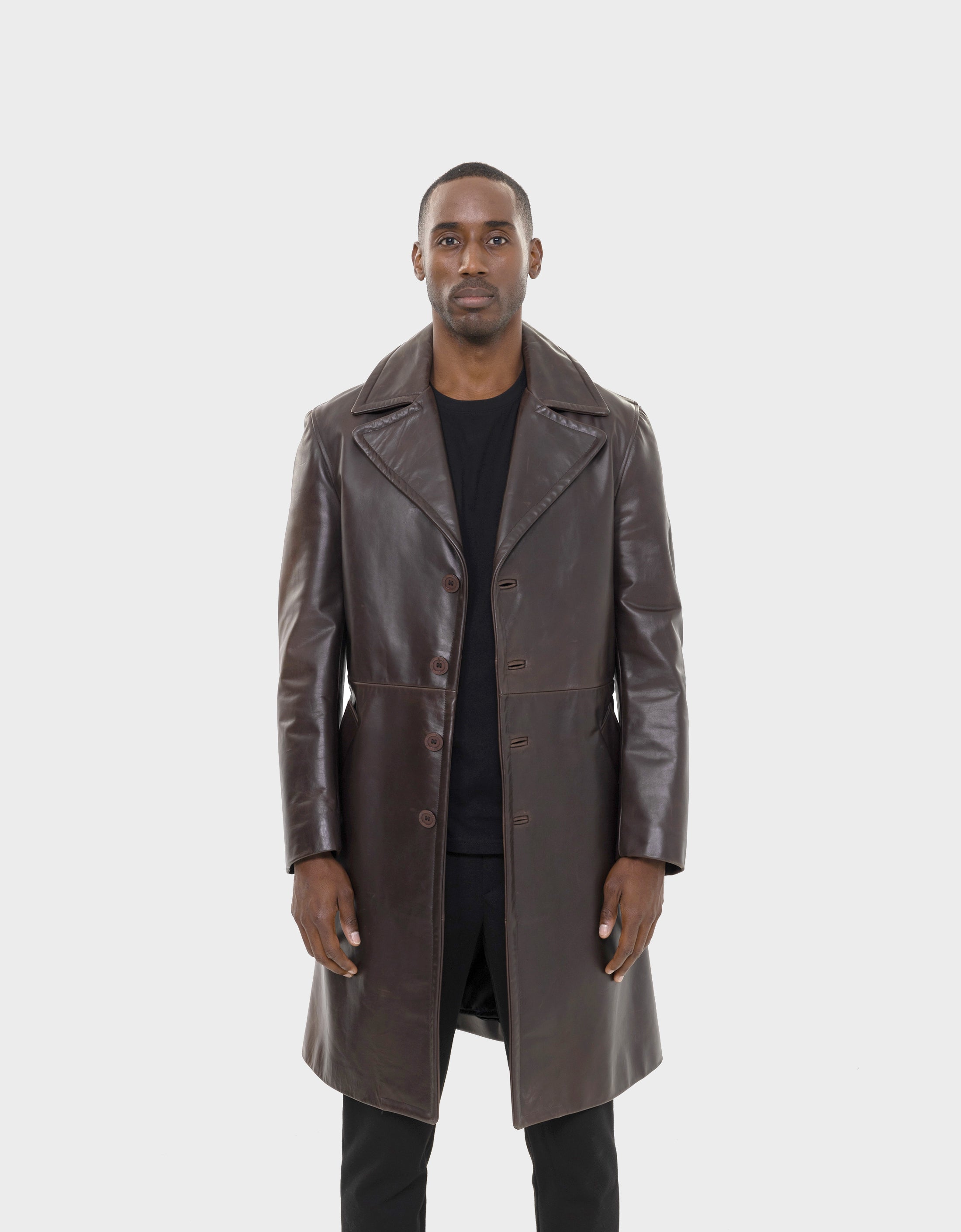 Bryson Leather Trench Coat-thumbmail-4