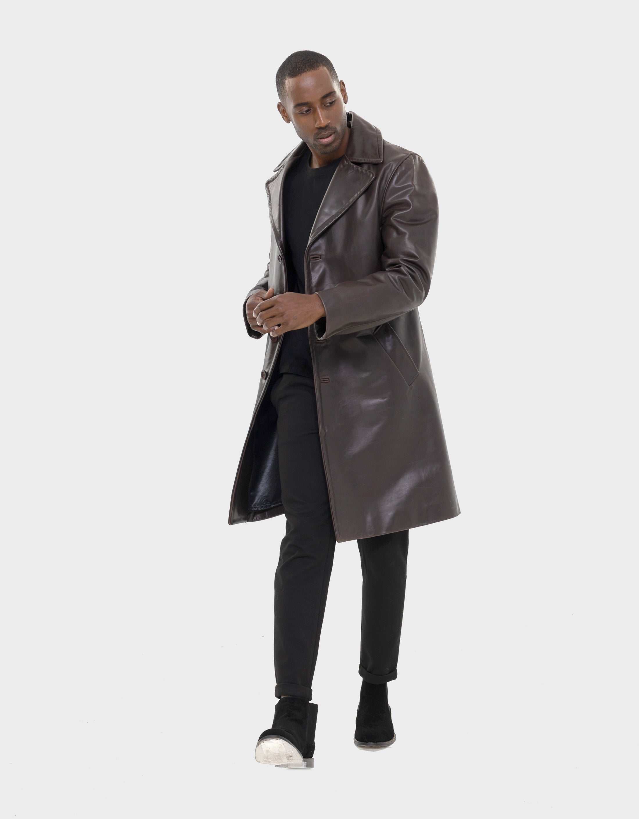 Bryson Leather Trench Coat-thumbmail-9