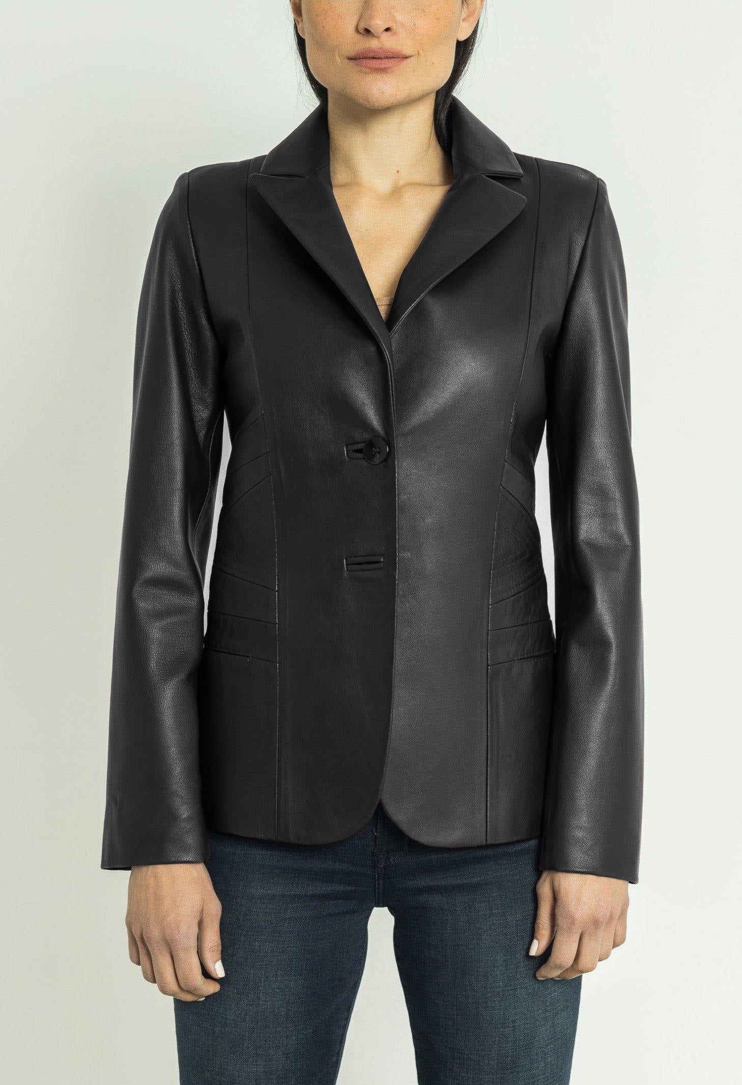 Blazer en cuir Daniela-thumbmail-7