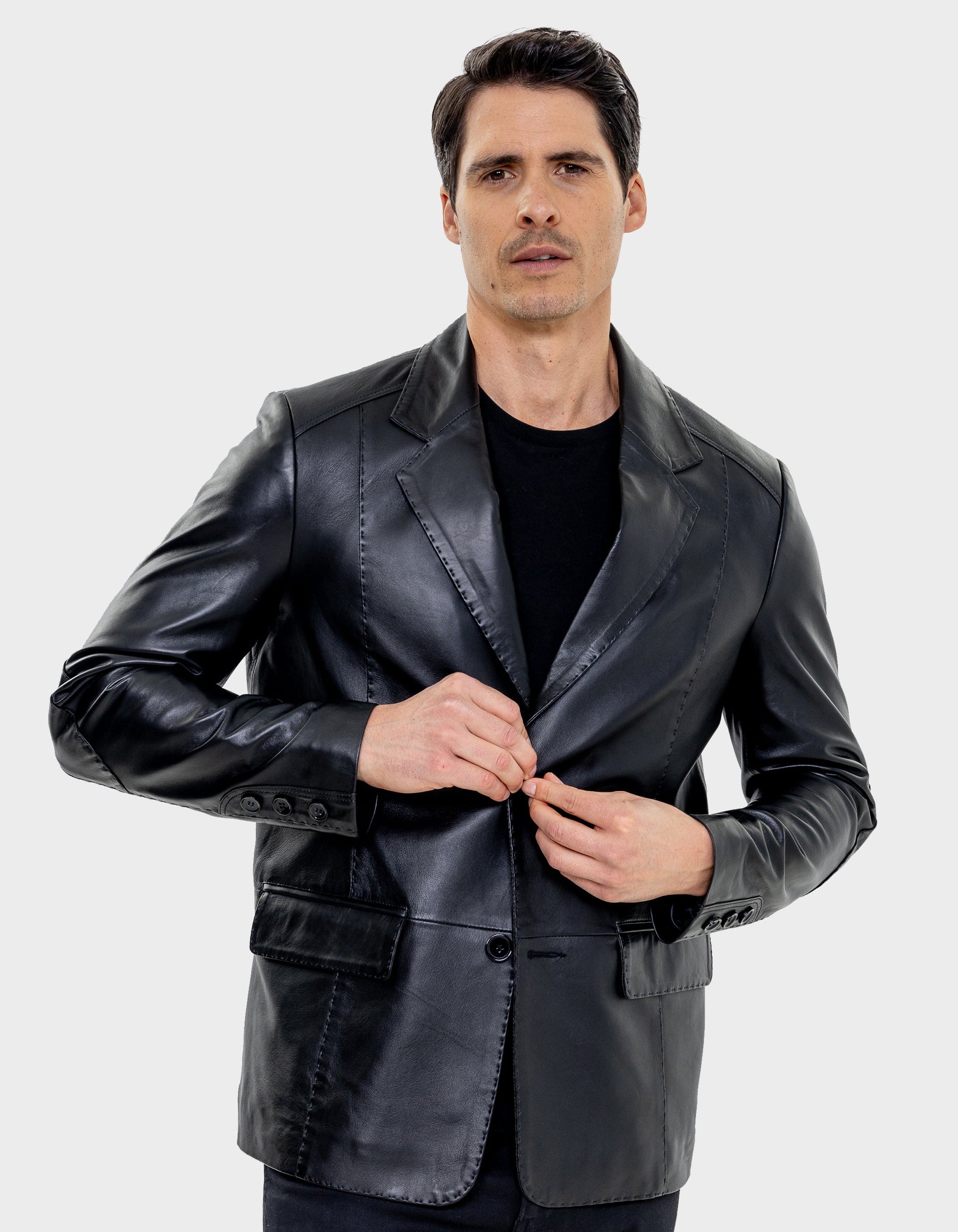 Blazer en cuir Mencia