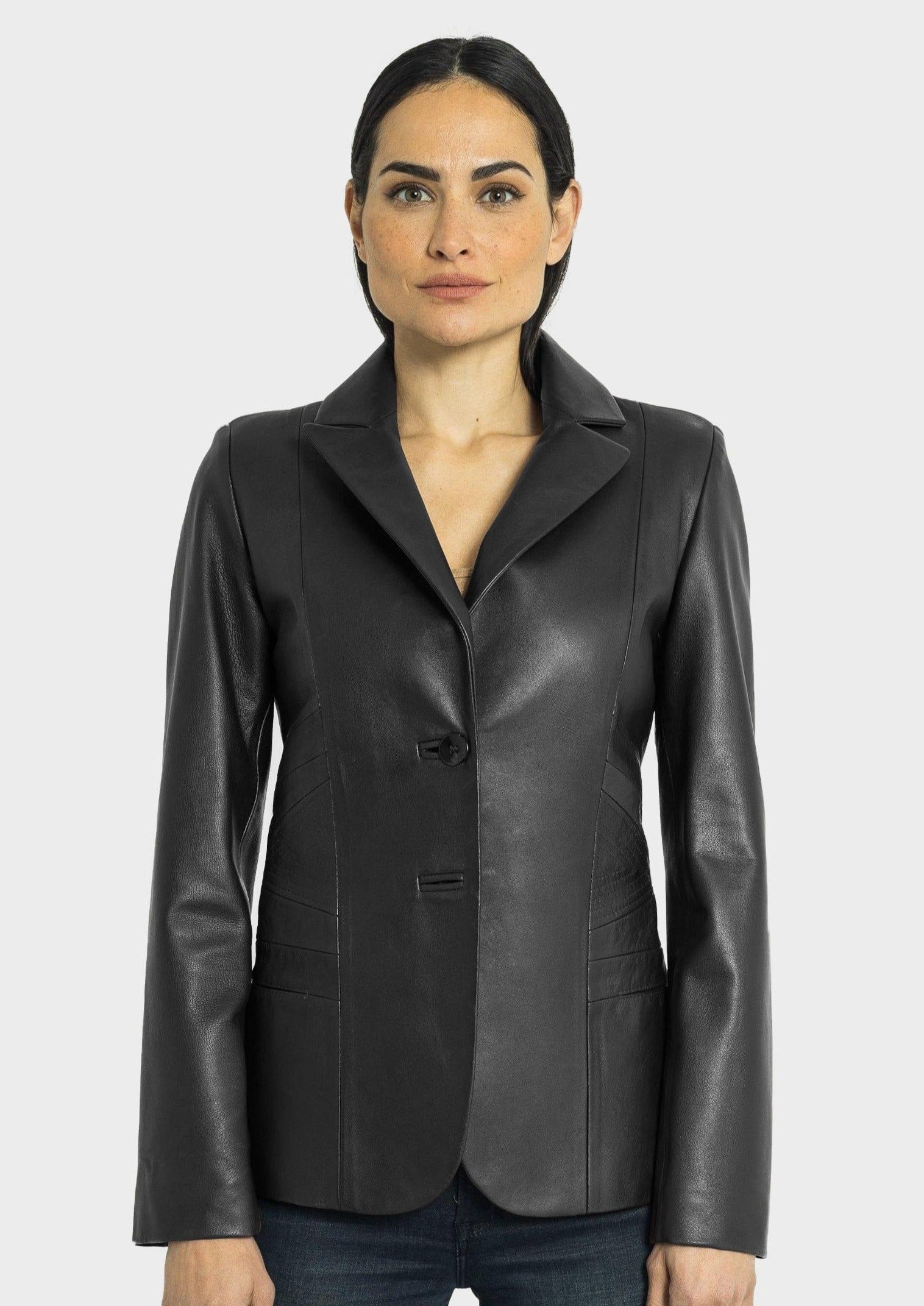 Blazer en cuir Daniela-thumbmail-3