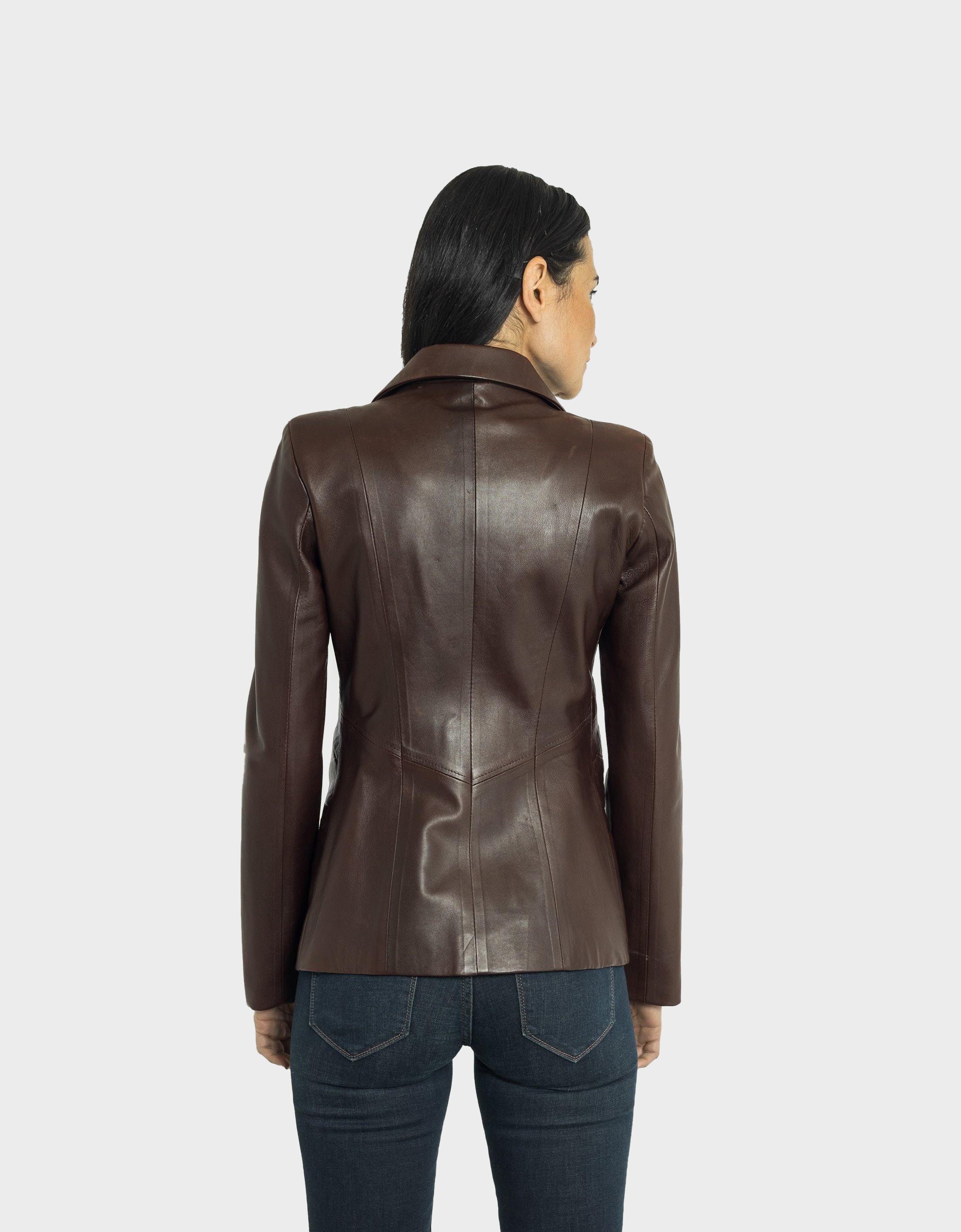 Blazer en cuir Daniela-thumbmail-4