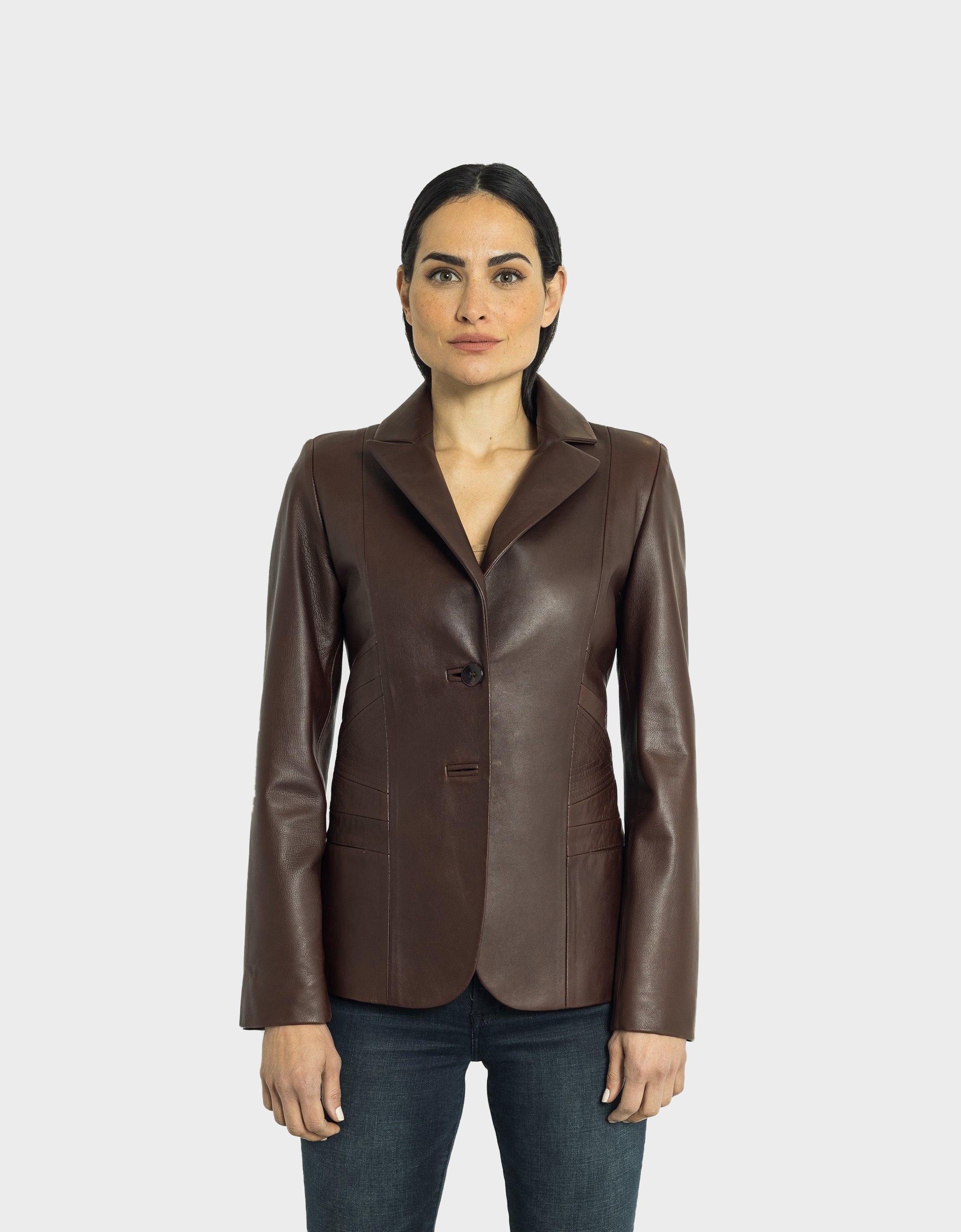Blazer en cuir Daniela-thumbmail-3