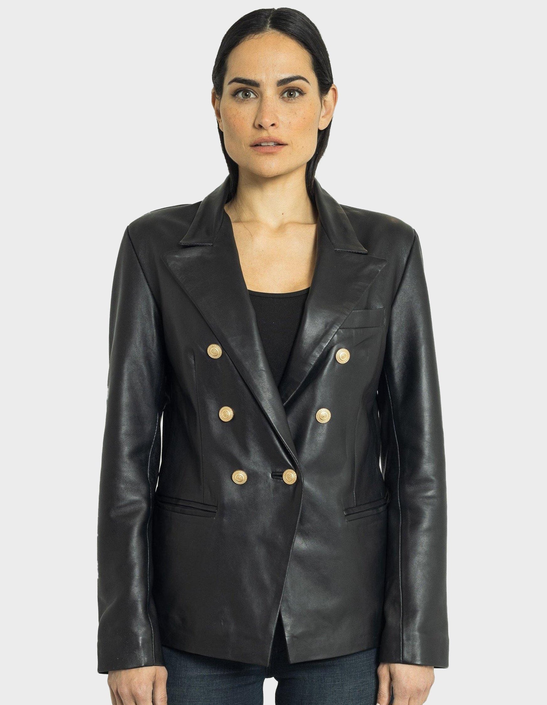 Blazer en cuir Francesca