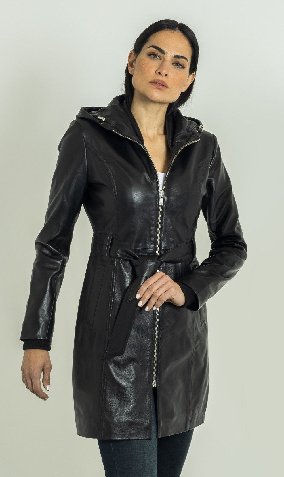 Trench en cuir Krystal